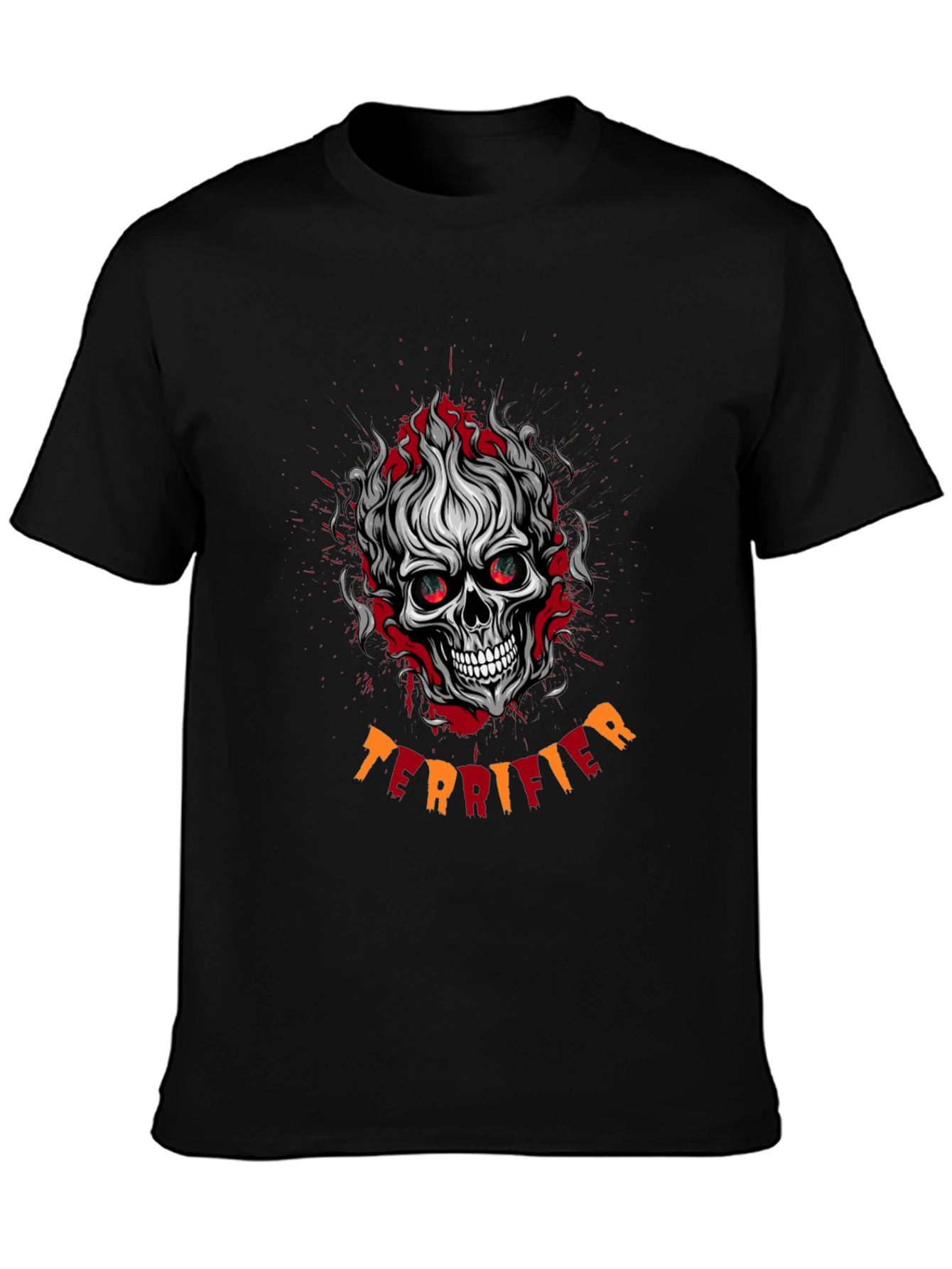 Terrifier Skull Graphic Black T-Shirt