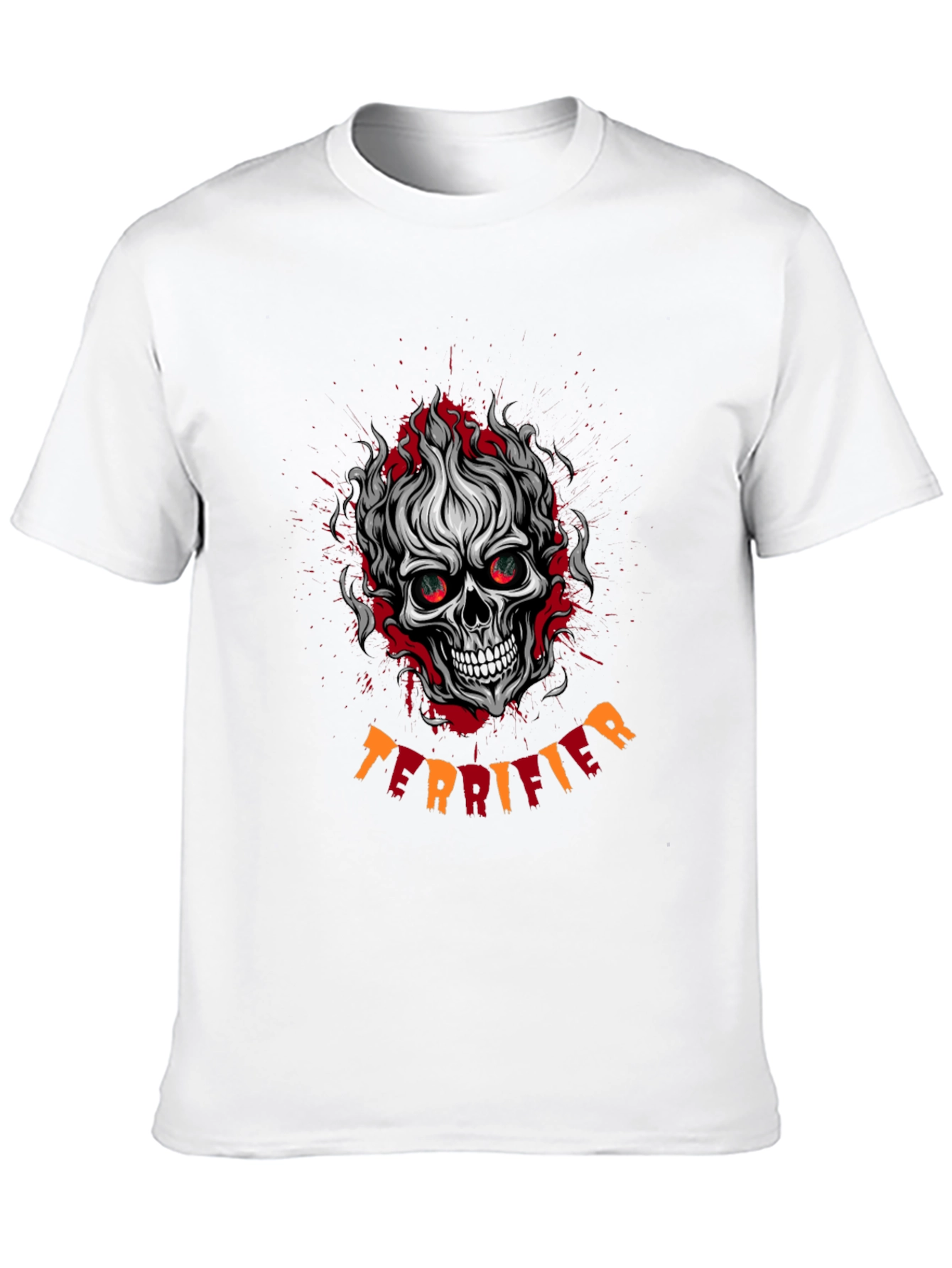 Terrifier Skull Graphic Black T-Shirt
