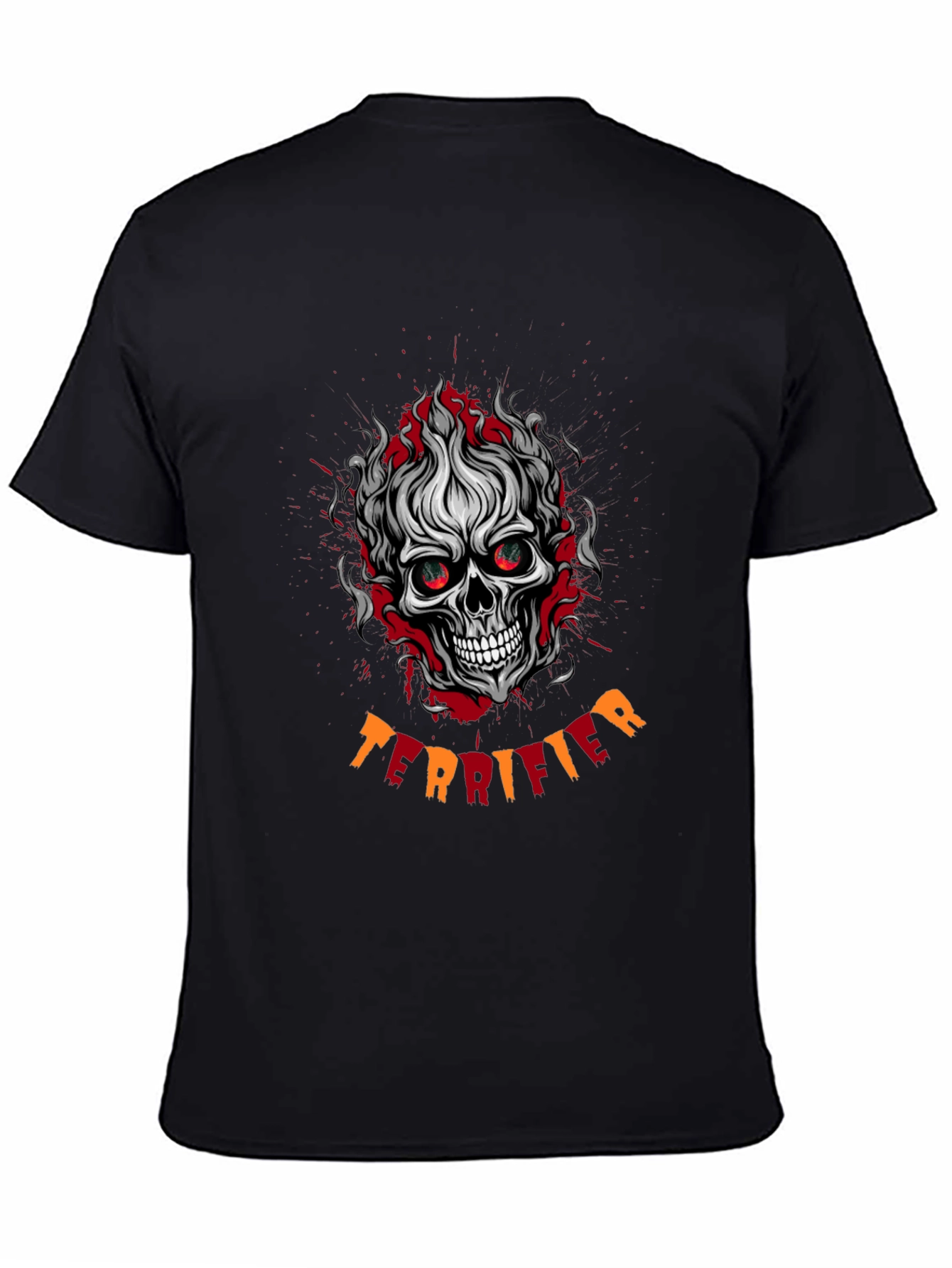 Terrifier Skull Graphic Black T-Shirt