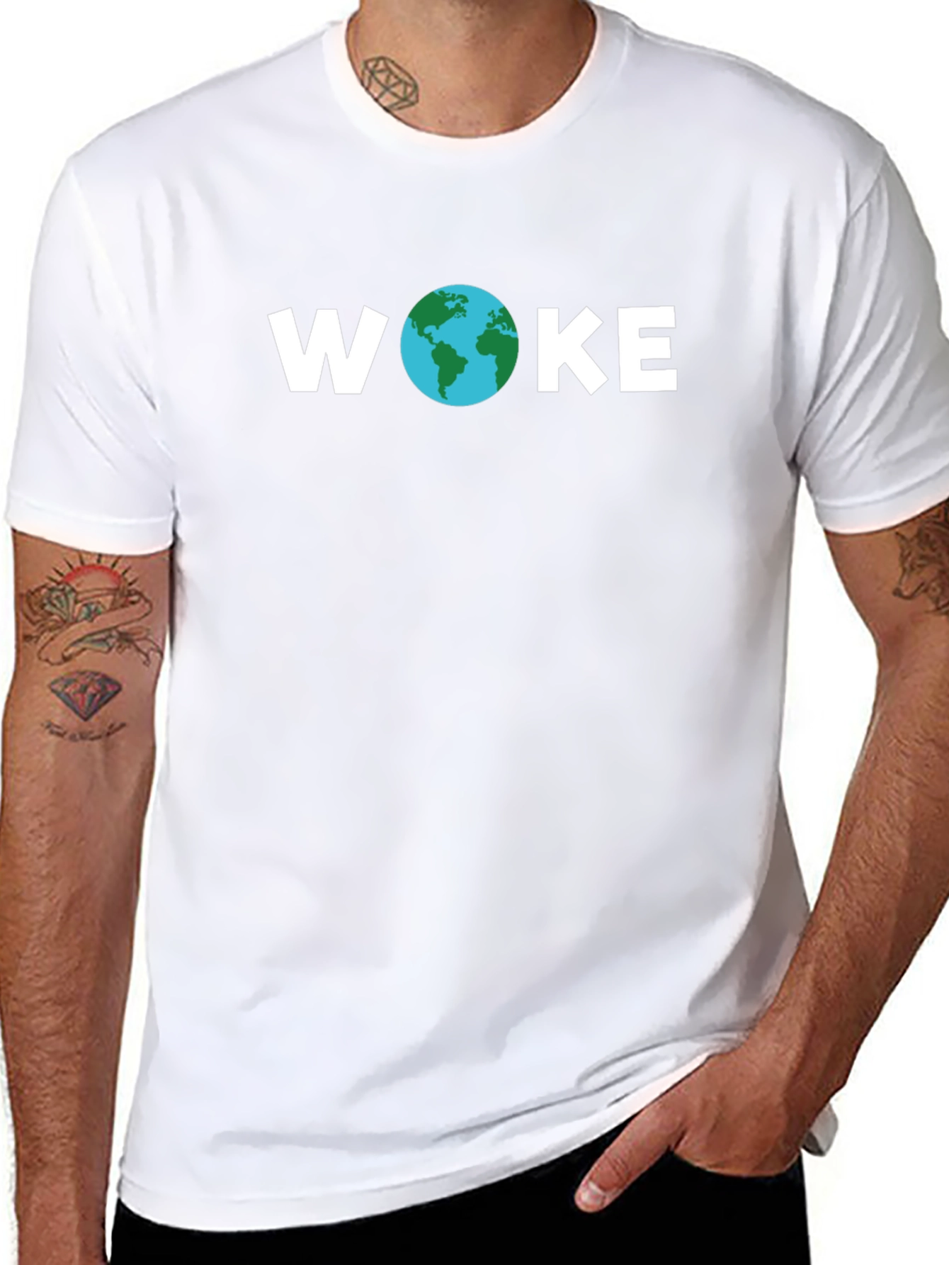 WOKE Earth T-Shirt - Eco-Conscious Design