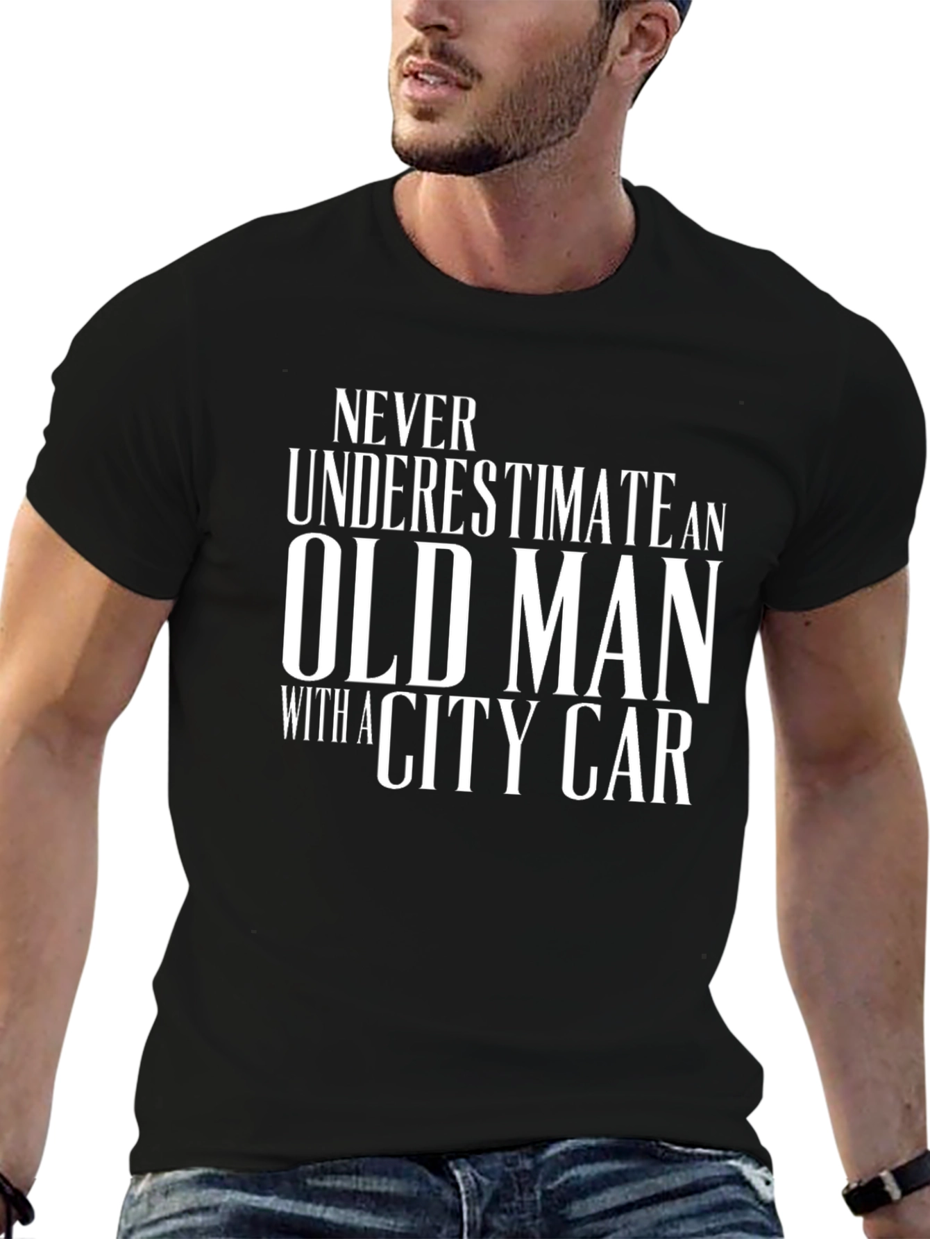 Never Underestimate Old Man T-Shirt