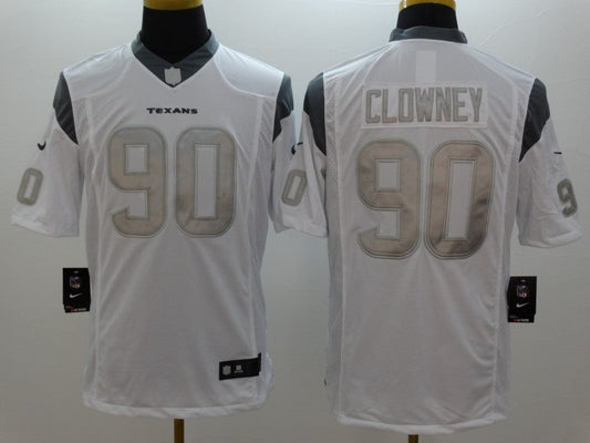 Men's Houston Texans Jadeveon Clowney #90 White Game Jerseys