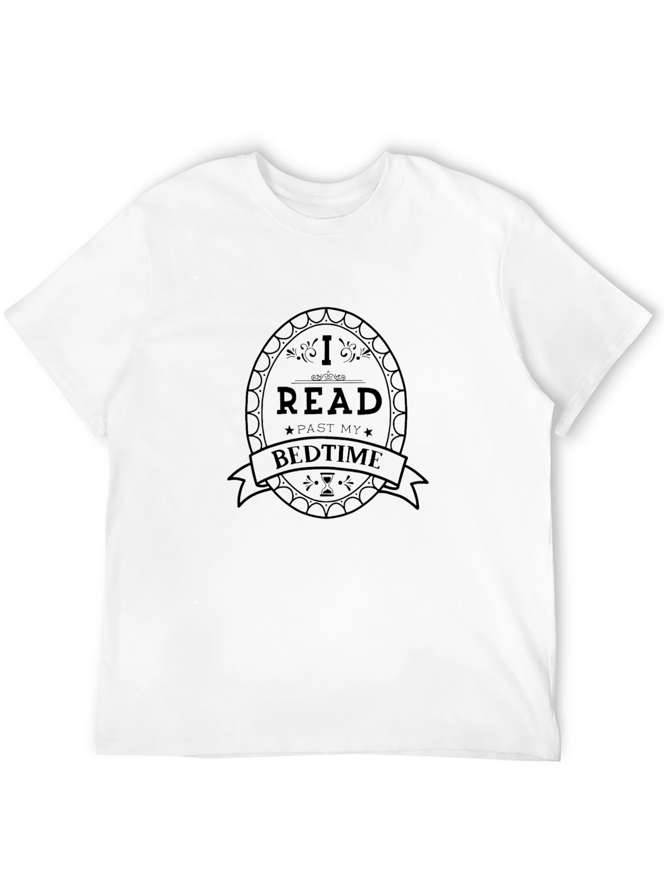 I Read Past My Bedtime Black T-Shirt