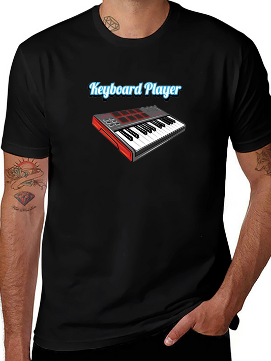Keyboard Player Graphic T-Shirt