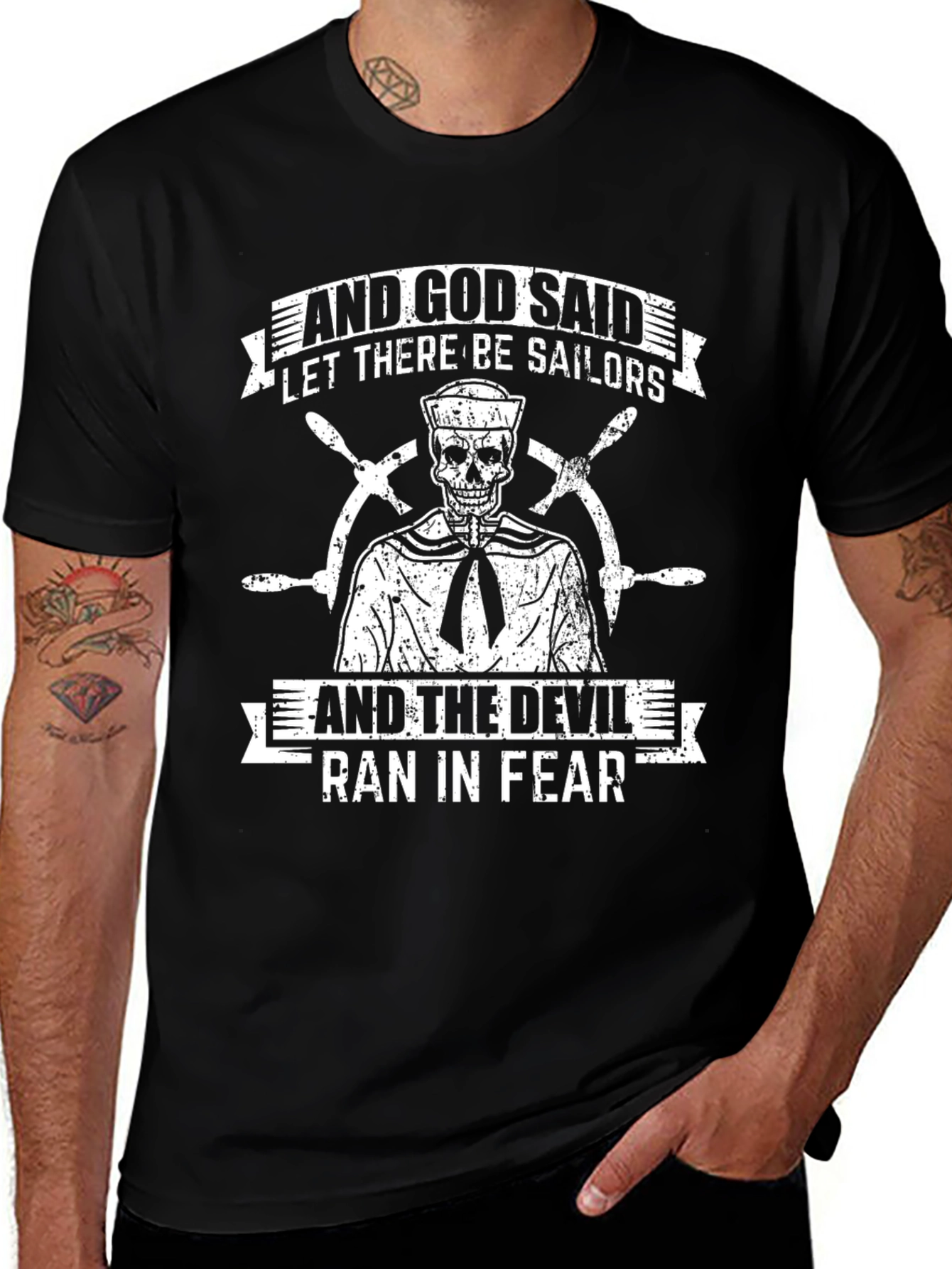Sailor Skull Graphic Tee - And God Said...