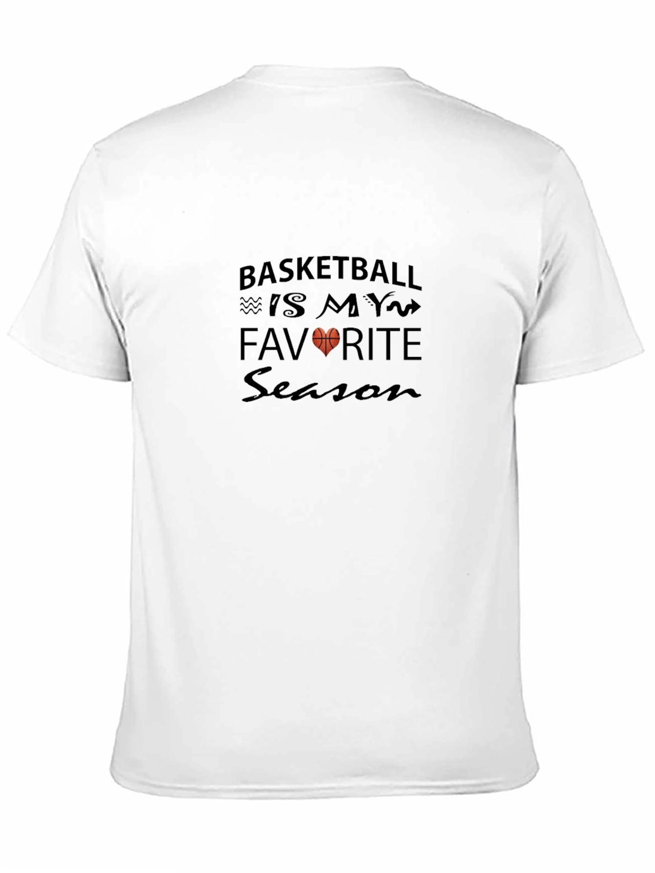 Basketball is My Favorite Season Black T-Shirt