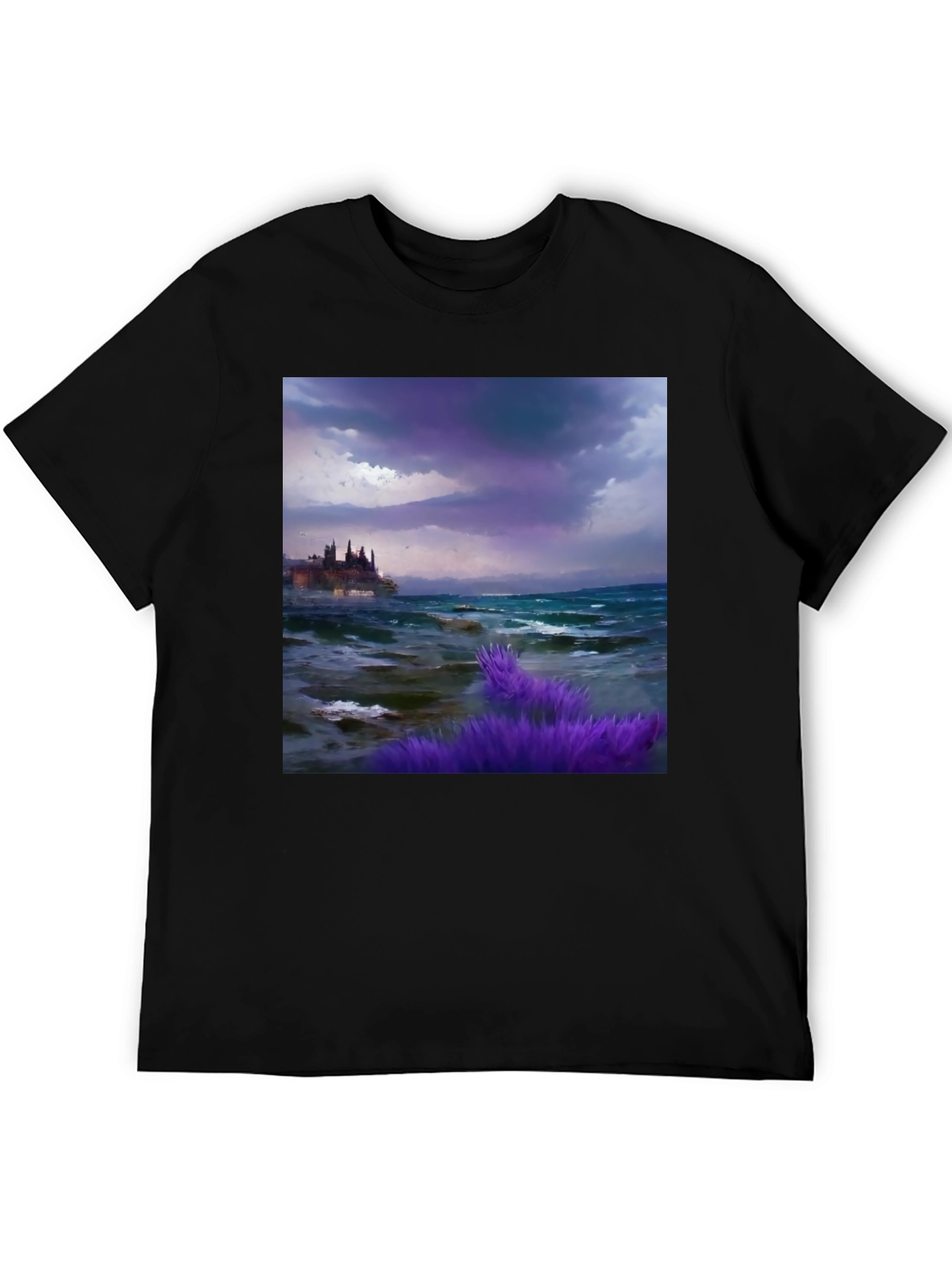 Stormy Coastline Graphic Tee