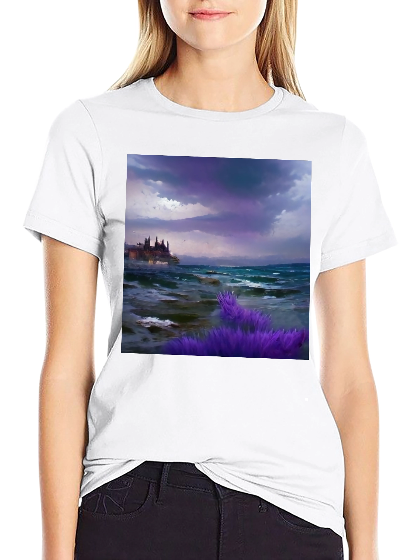 Stormy Coastline Graphic Tee