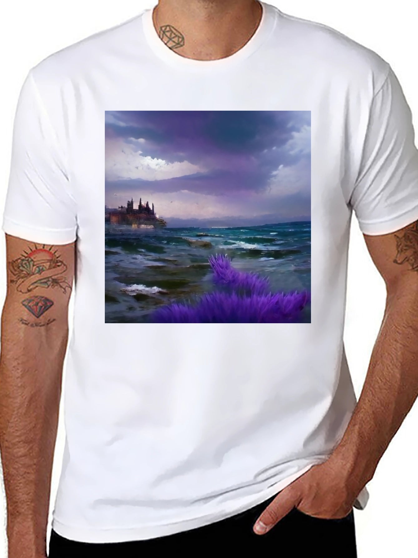 Stormy Coastline Graphic Tee
