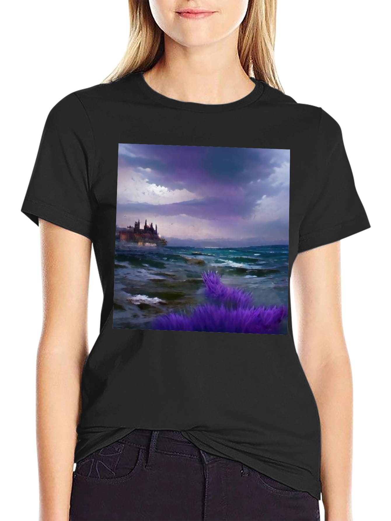 Stormy Coastline Graphic Tee