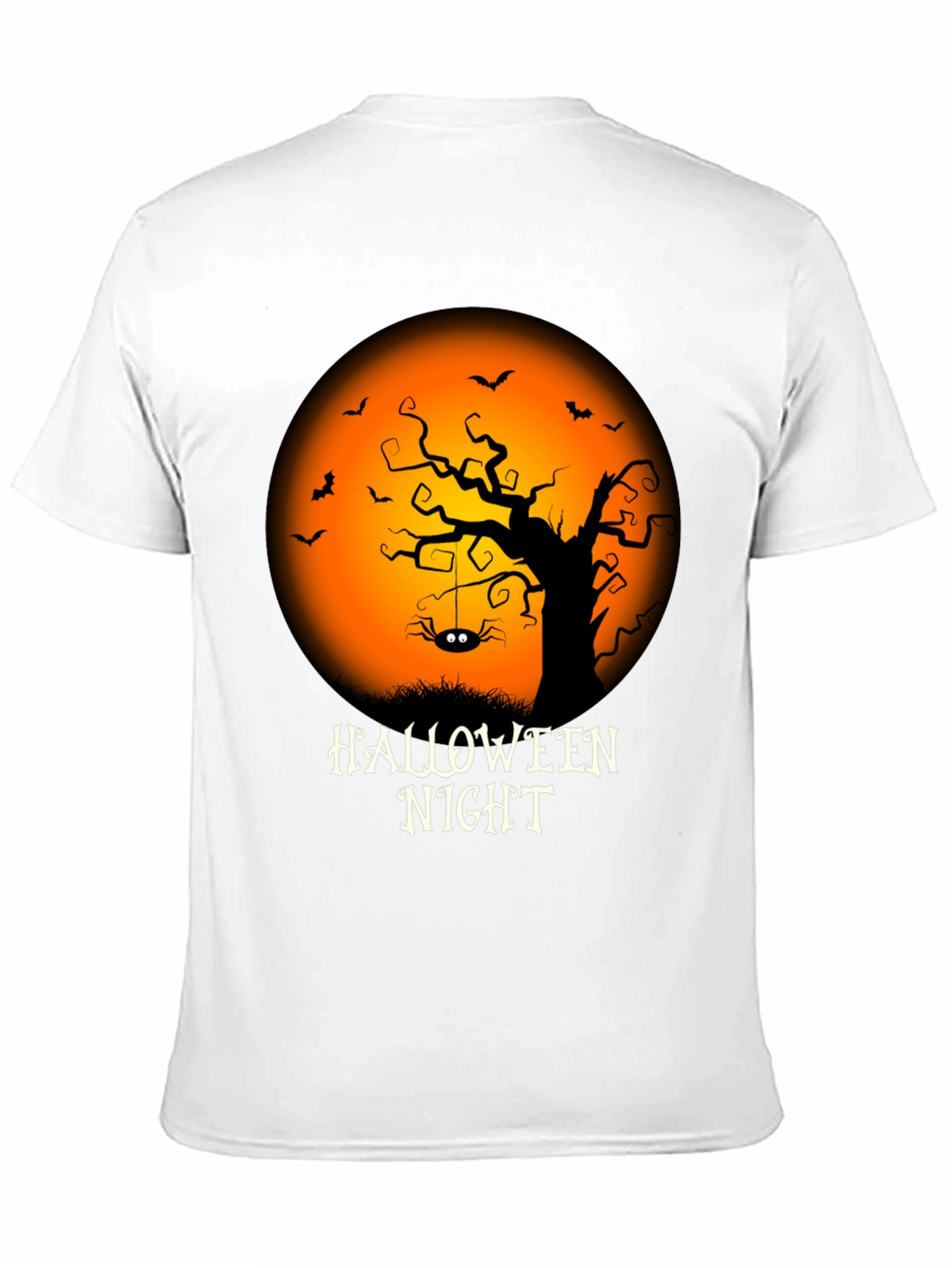 Halloween Night Graphic Tee - Spooky Season Apparel