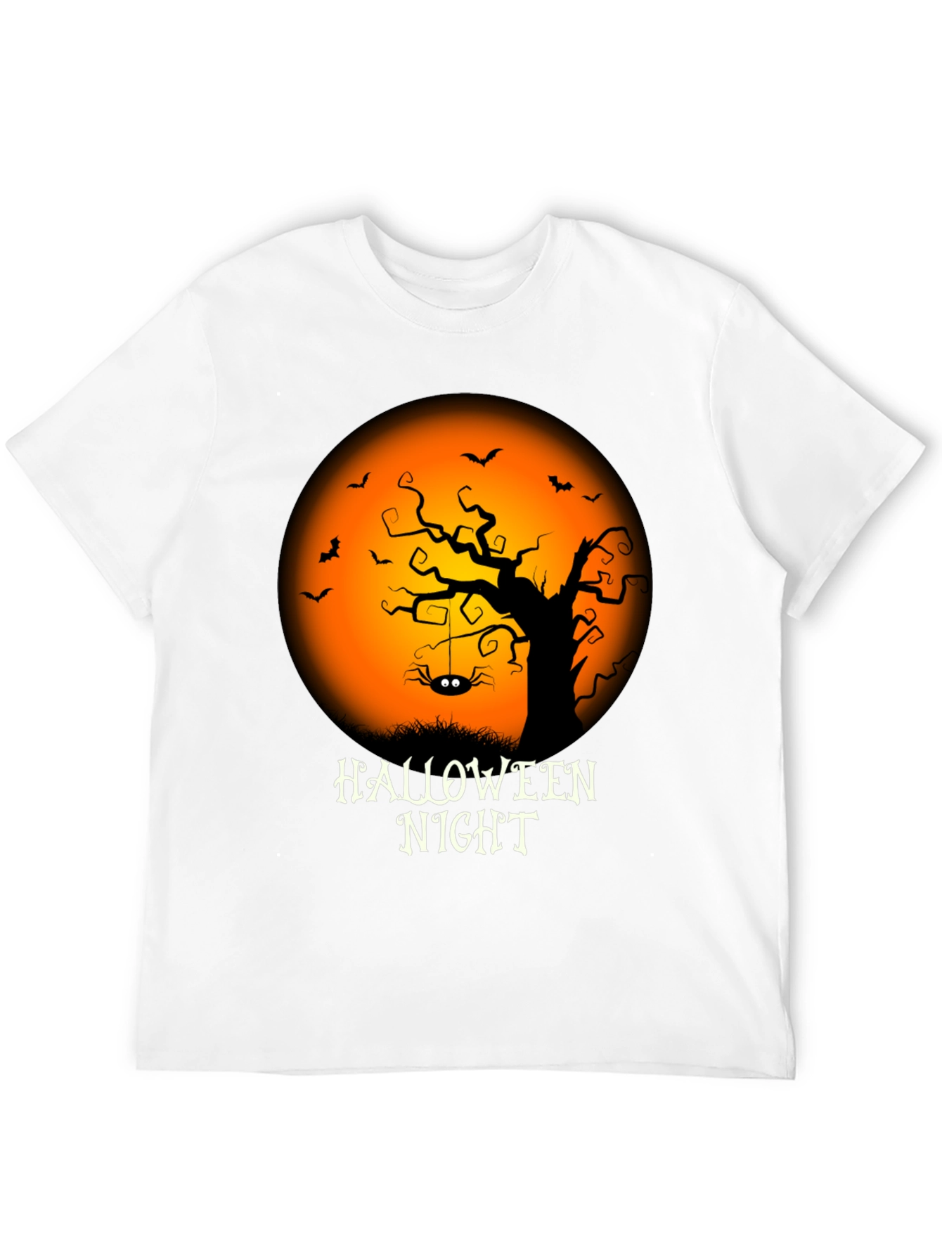 Halloween Night Graphic Tee - Spooky Season Apparel