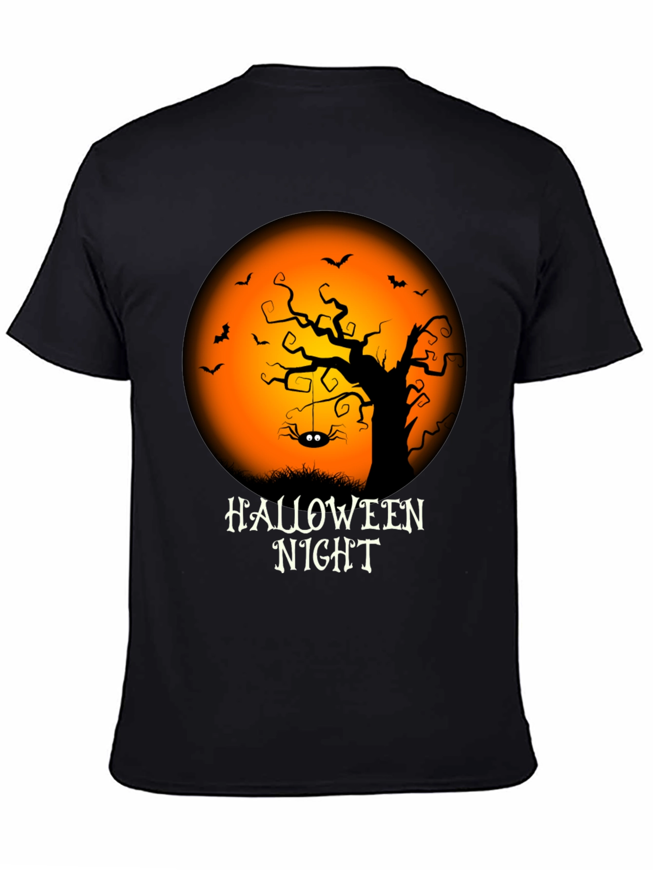 Halloween Night Graphic Tee - Spooky Season Apparel