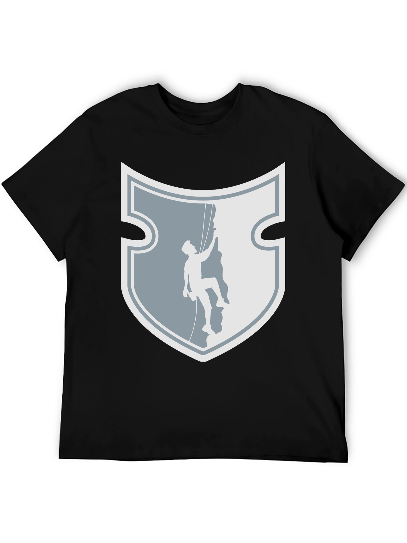 Rock Climbing Shield Graphic Tee - Adventure Ready