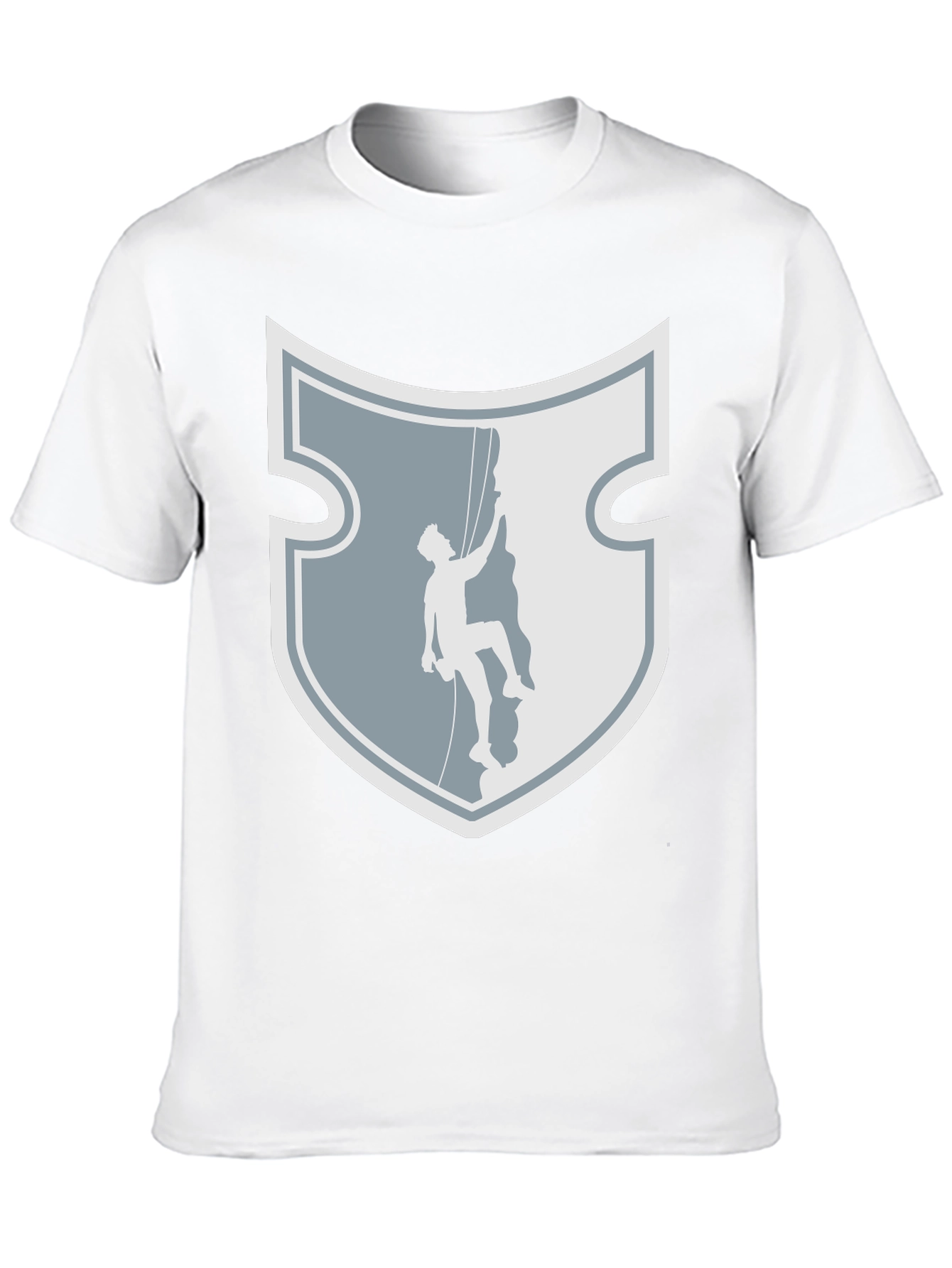 Rock Climbing Shield Graphic Tee - Adventure Ready