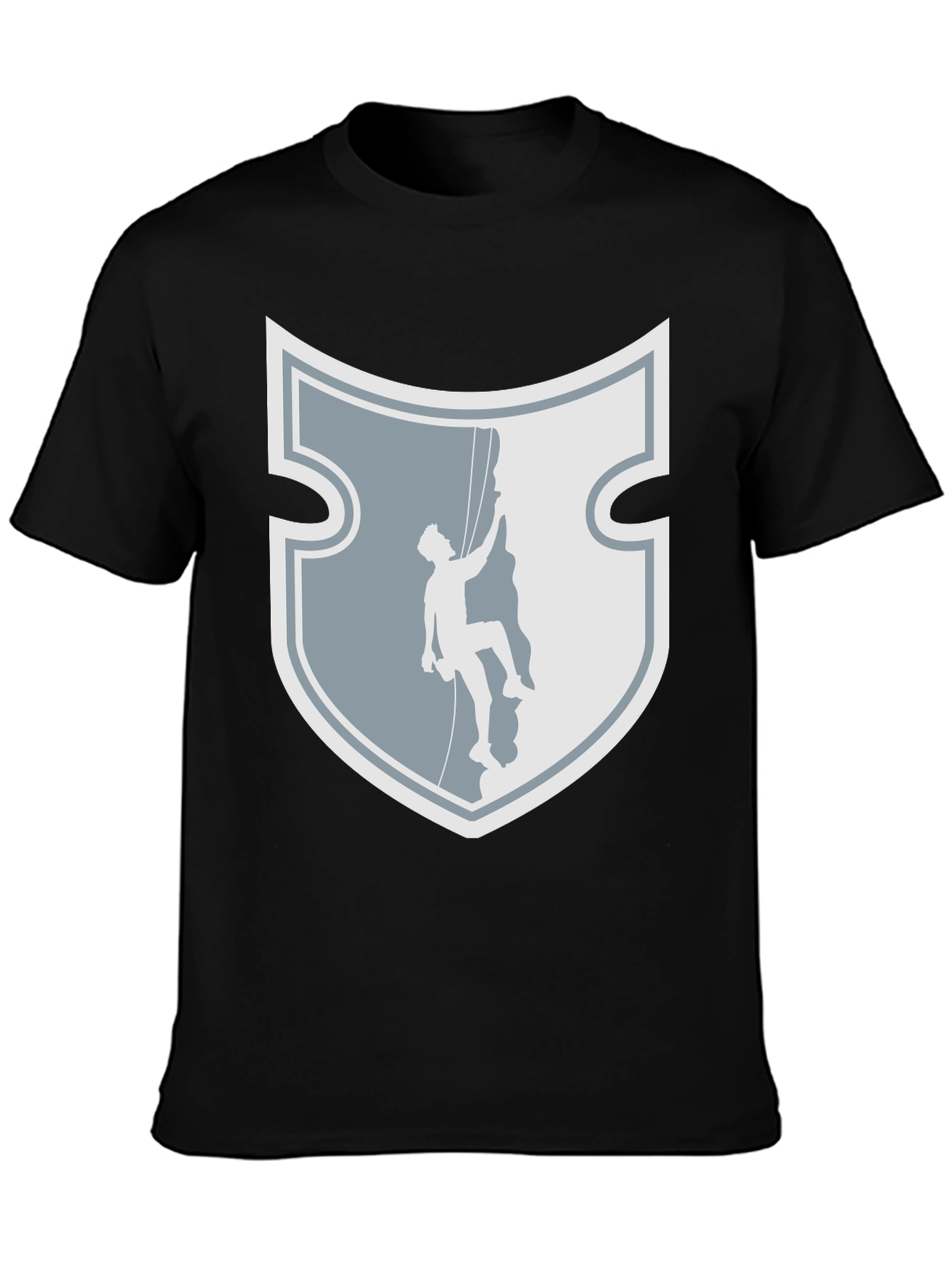 Rock Climbing Shield Graphic Tee - Adventure Ready