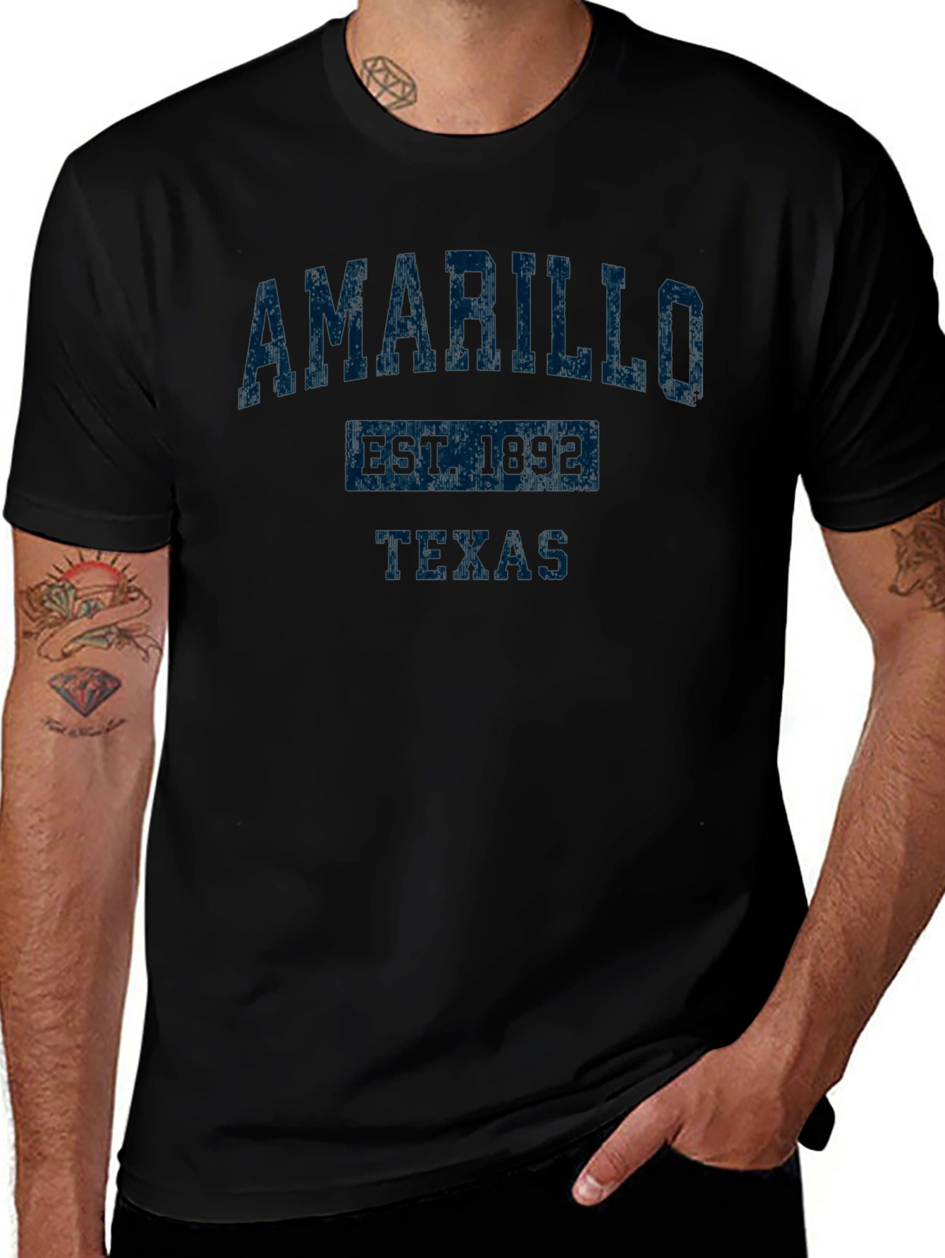Amarillo Texas T-Shirt - Retro Graphic Tee