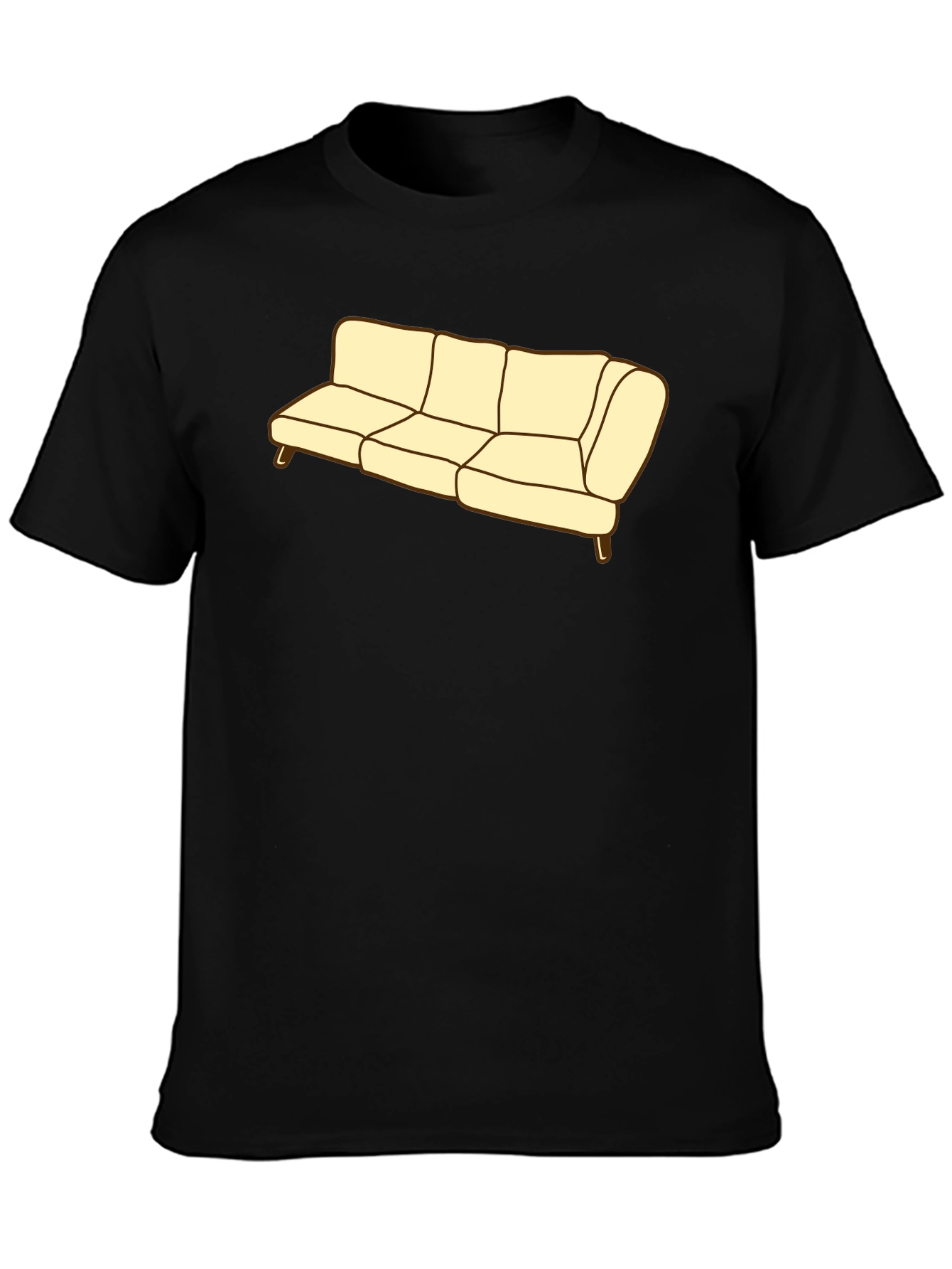Couch Graphic Tee - Soft Cotton Blend Comfort