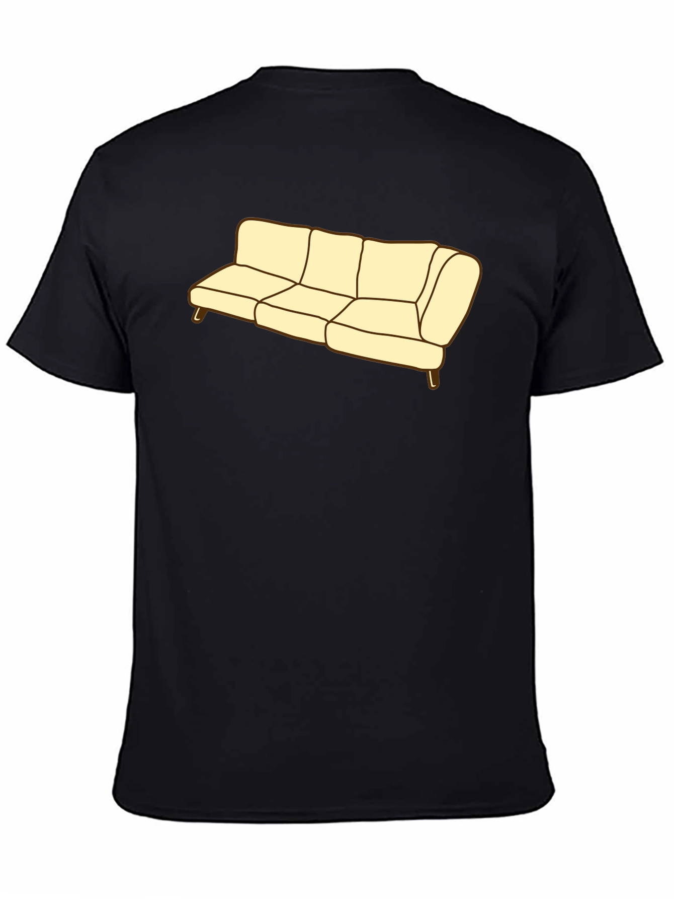 Couch Graphic Tee - Soft Cotton Blend Comfort