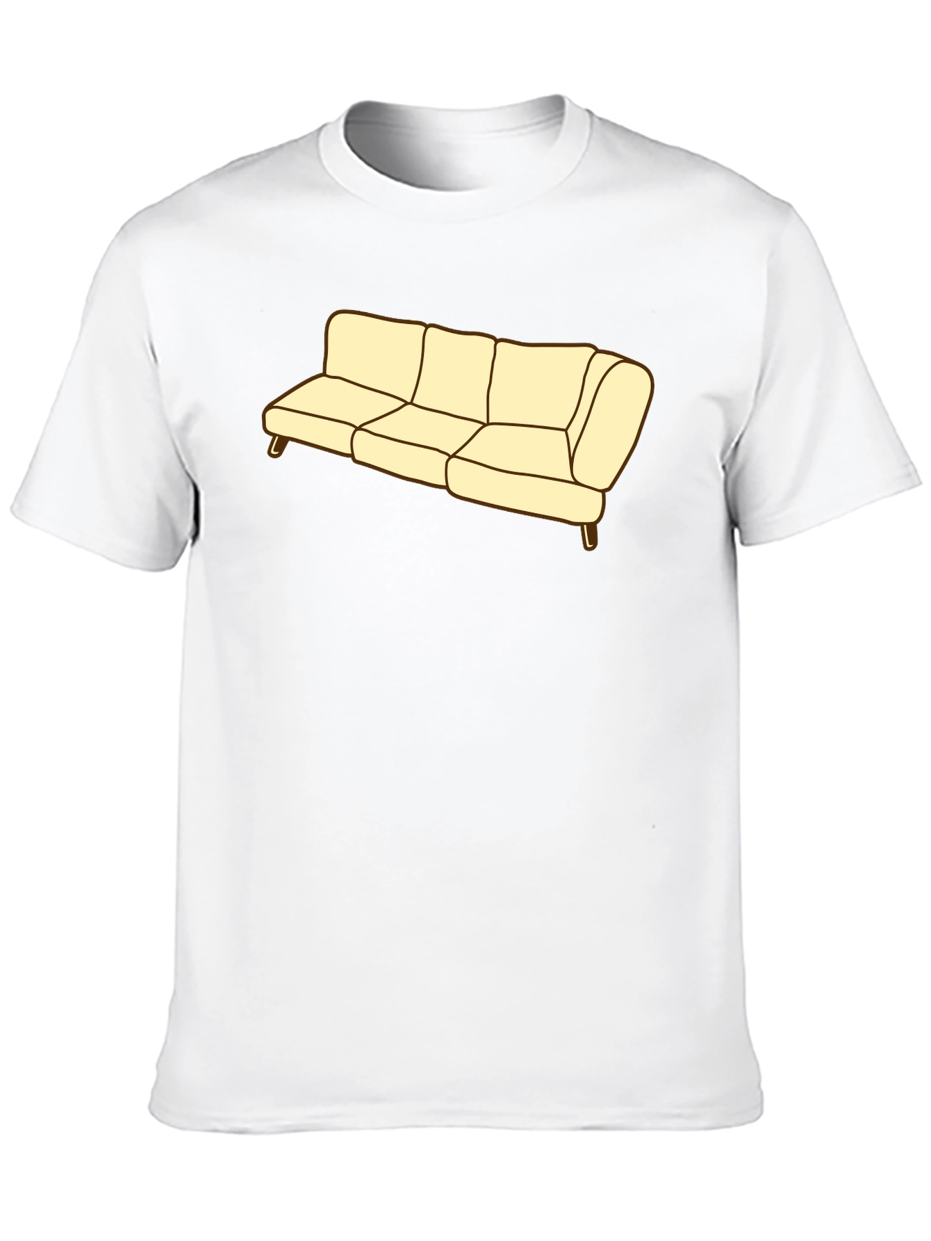 Couch Graphic Tee - Soft Cotton Blend Comfort
