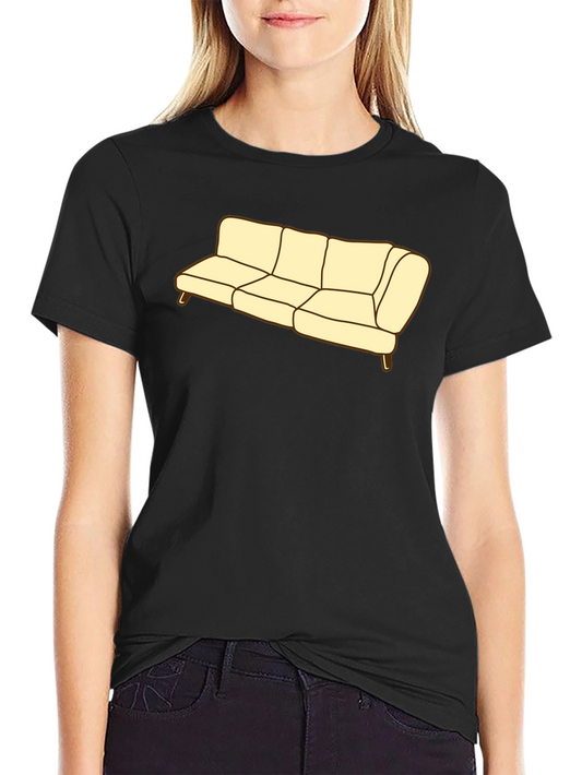 Couch Graphic Tee - Soft Cotton Blend Comfort