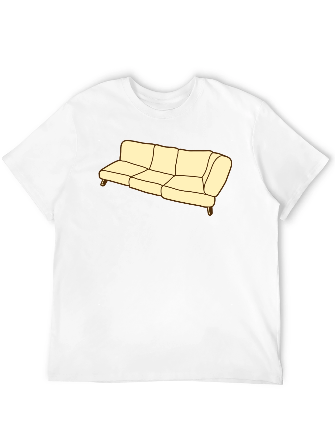 Couch Graphic Tee - Soft Cotton Blend Comfort