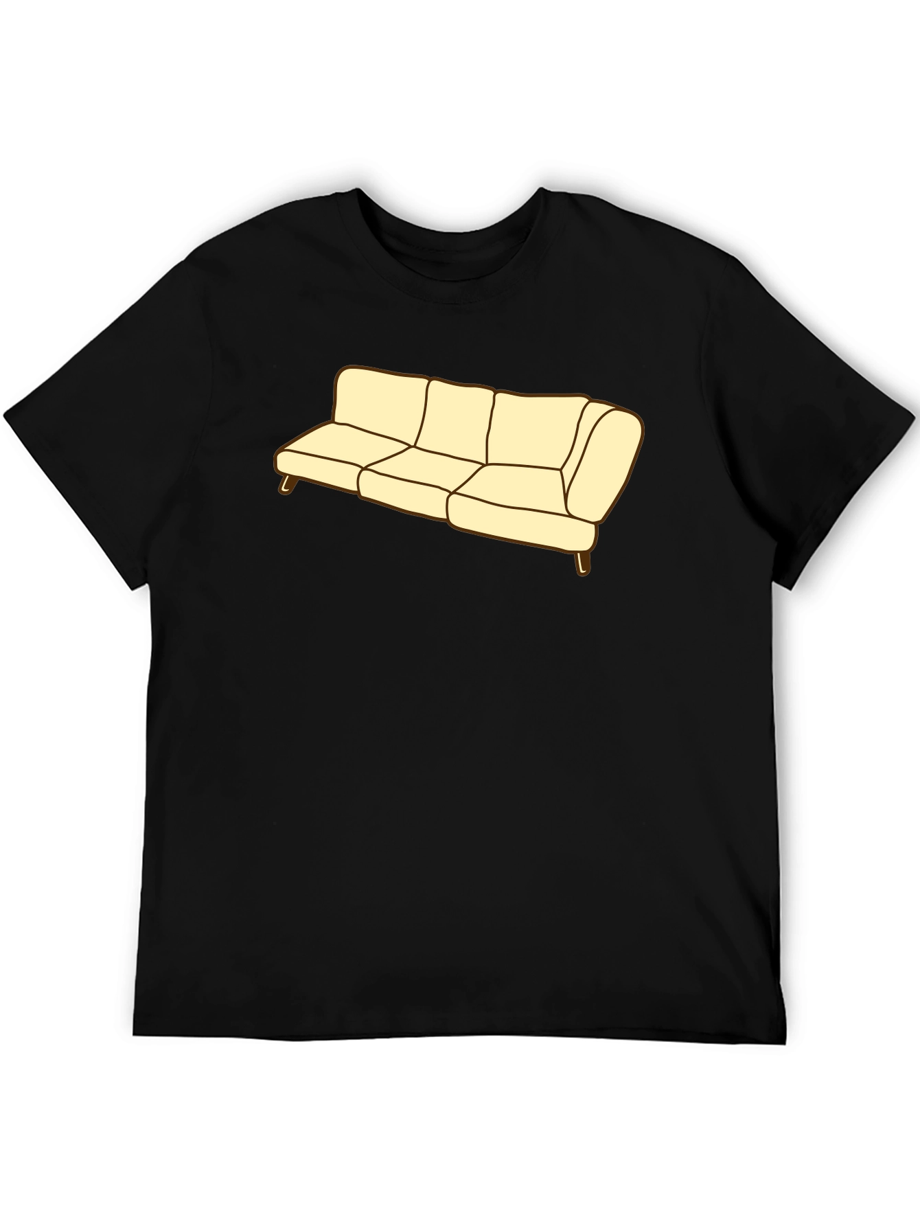 Couch Graphic Tee - Soft Cotton Blend Comfort