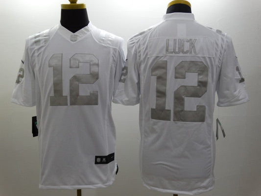 Men's Indianapolis Colts Andrew Luck #12 White Player Game Jerseys