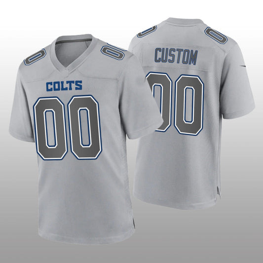 Custom1 Indianapolis Colts Gray Game Atmosphere Jerseys Stitched Jerseys Football Jerseys