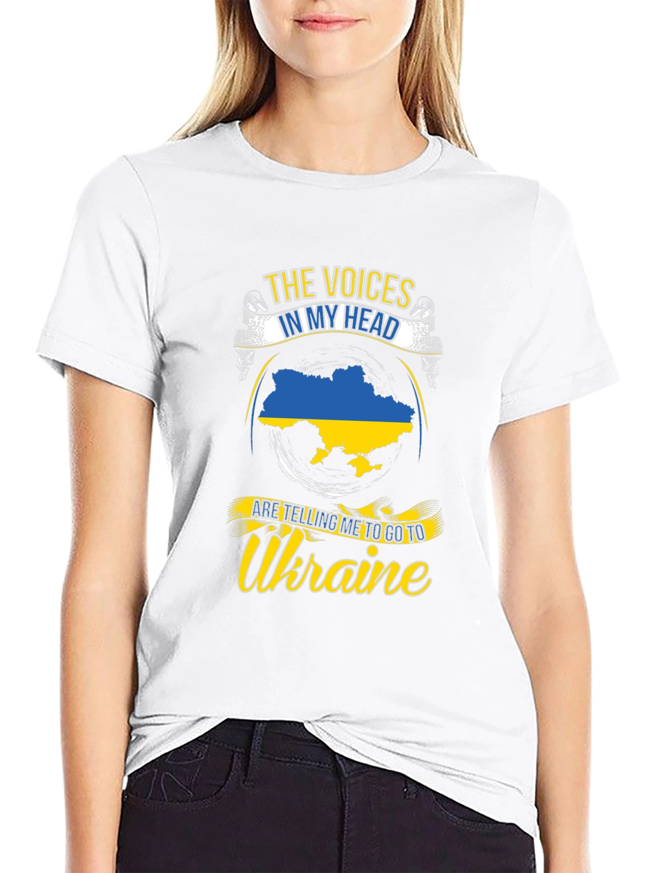 Ukraine Pride T-Shirt: Voices in My Head