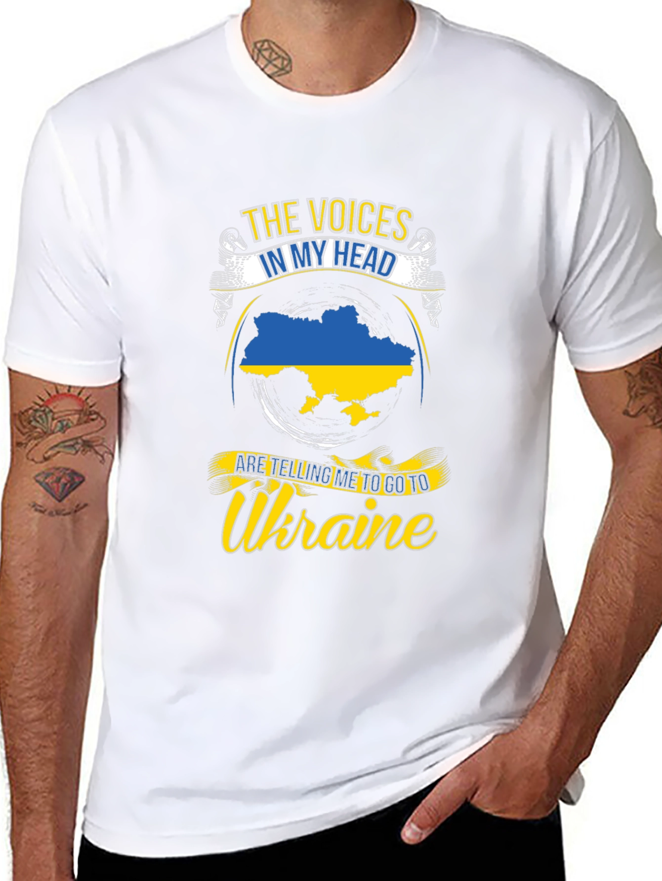 Ukraine Pride T-Shirt: Voices in My Head