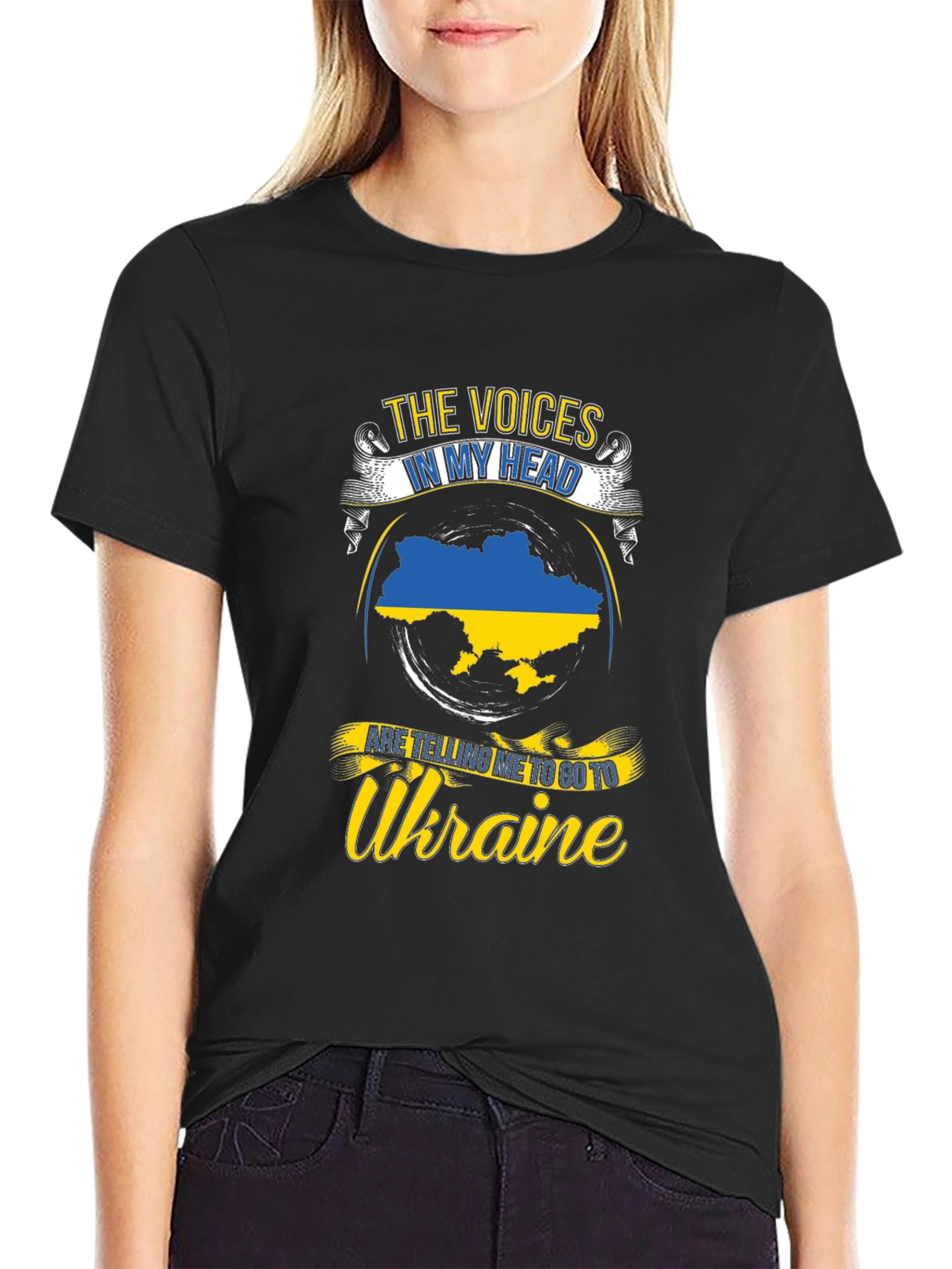 Ukraine Pride T-Shirt: Voices in My Head
