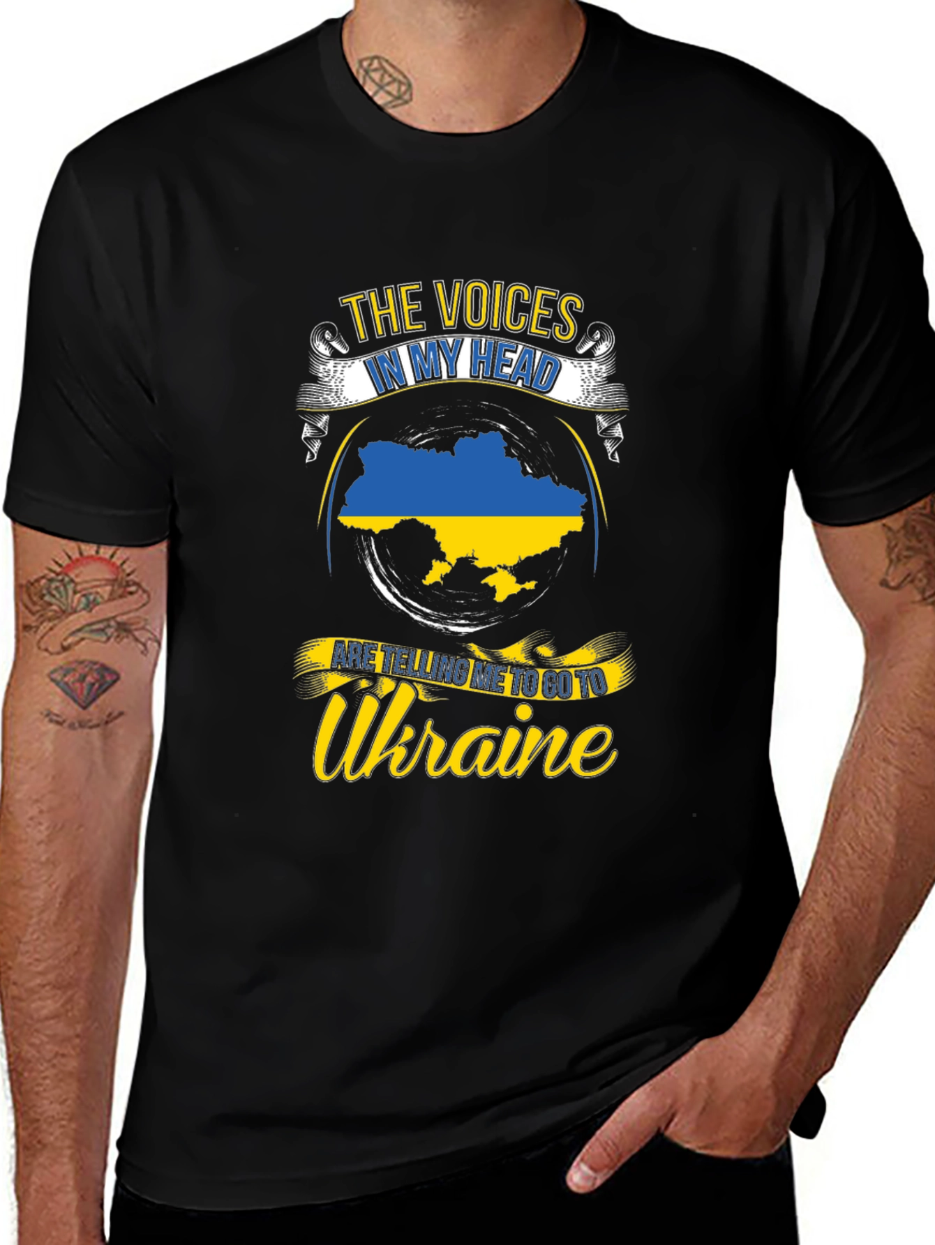 Ukraine Pride T-Shirt: Voices in My Head