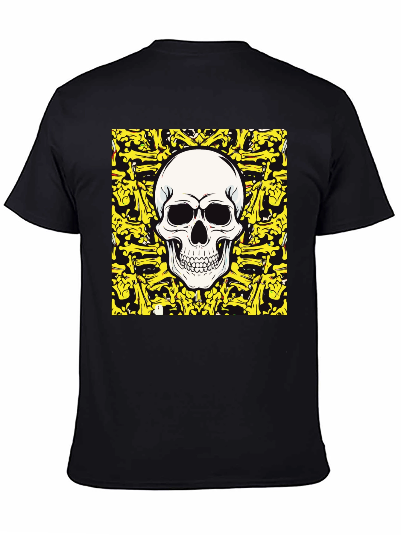 Skull & Crossbones Graphic Tee - Black