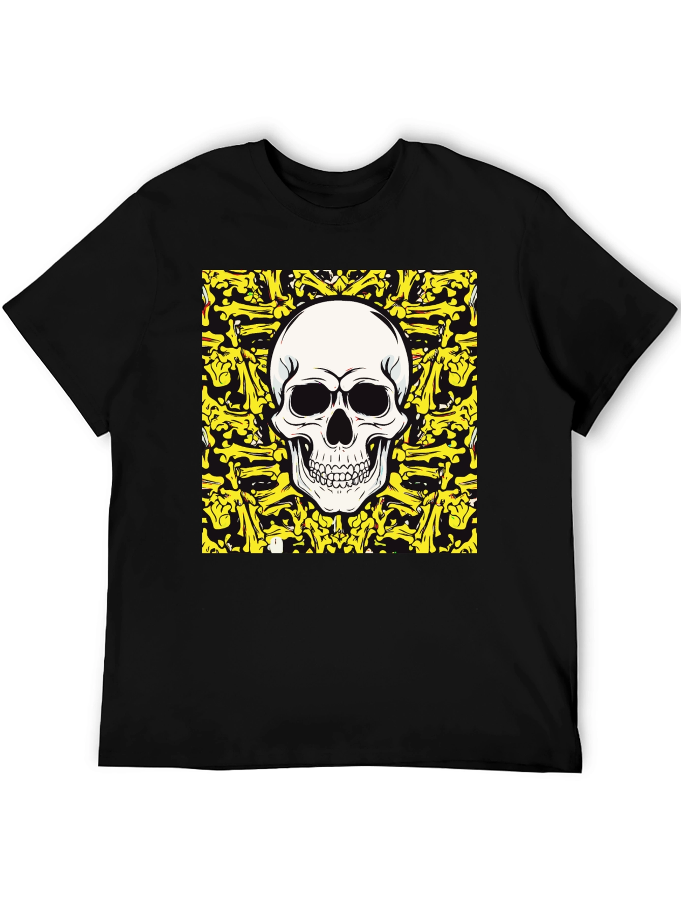 Skull & Crossbones Graphic Tee - Black