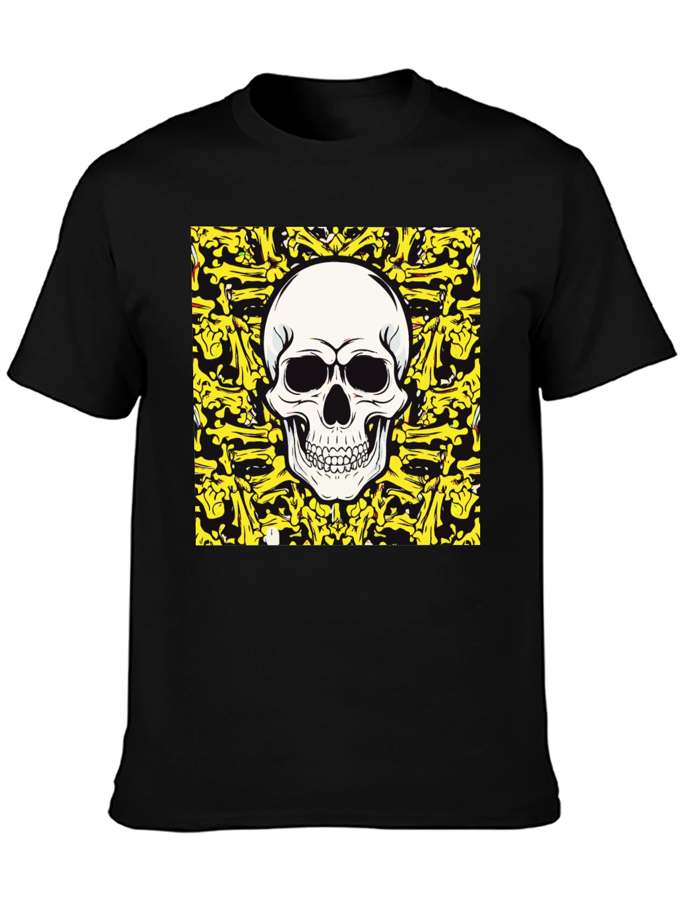 Skull & Crossbones Graphic Tee - Black