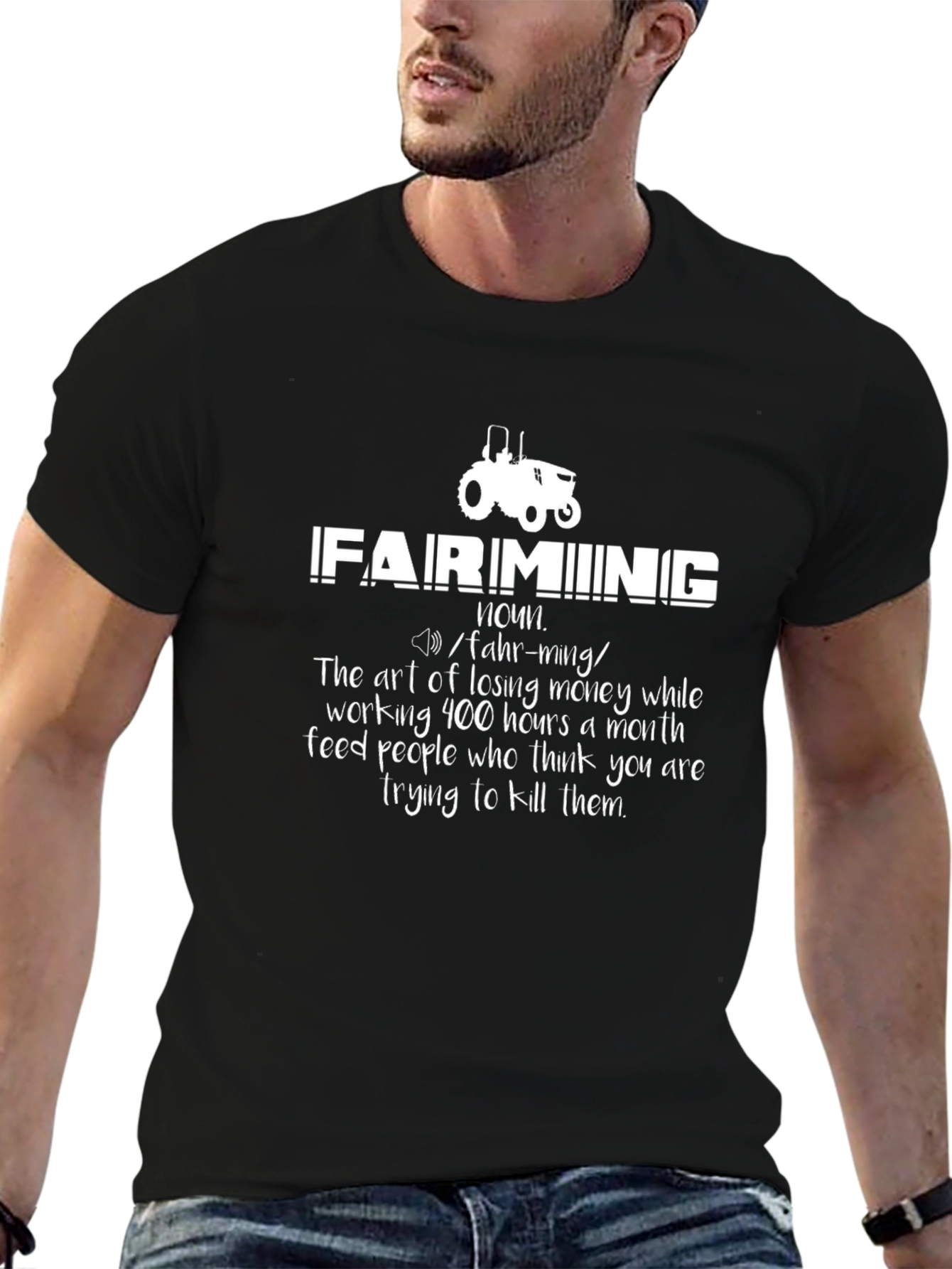 Farming Definition T-Shirt: Funny Farmer Gift