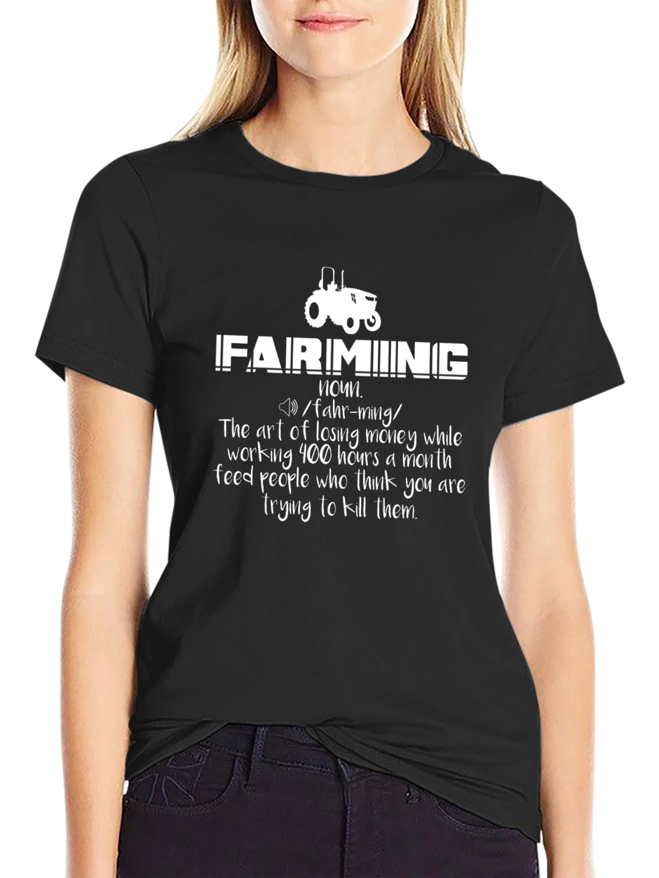 Farming Definition T-Shirt: Funny Farmer Gift