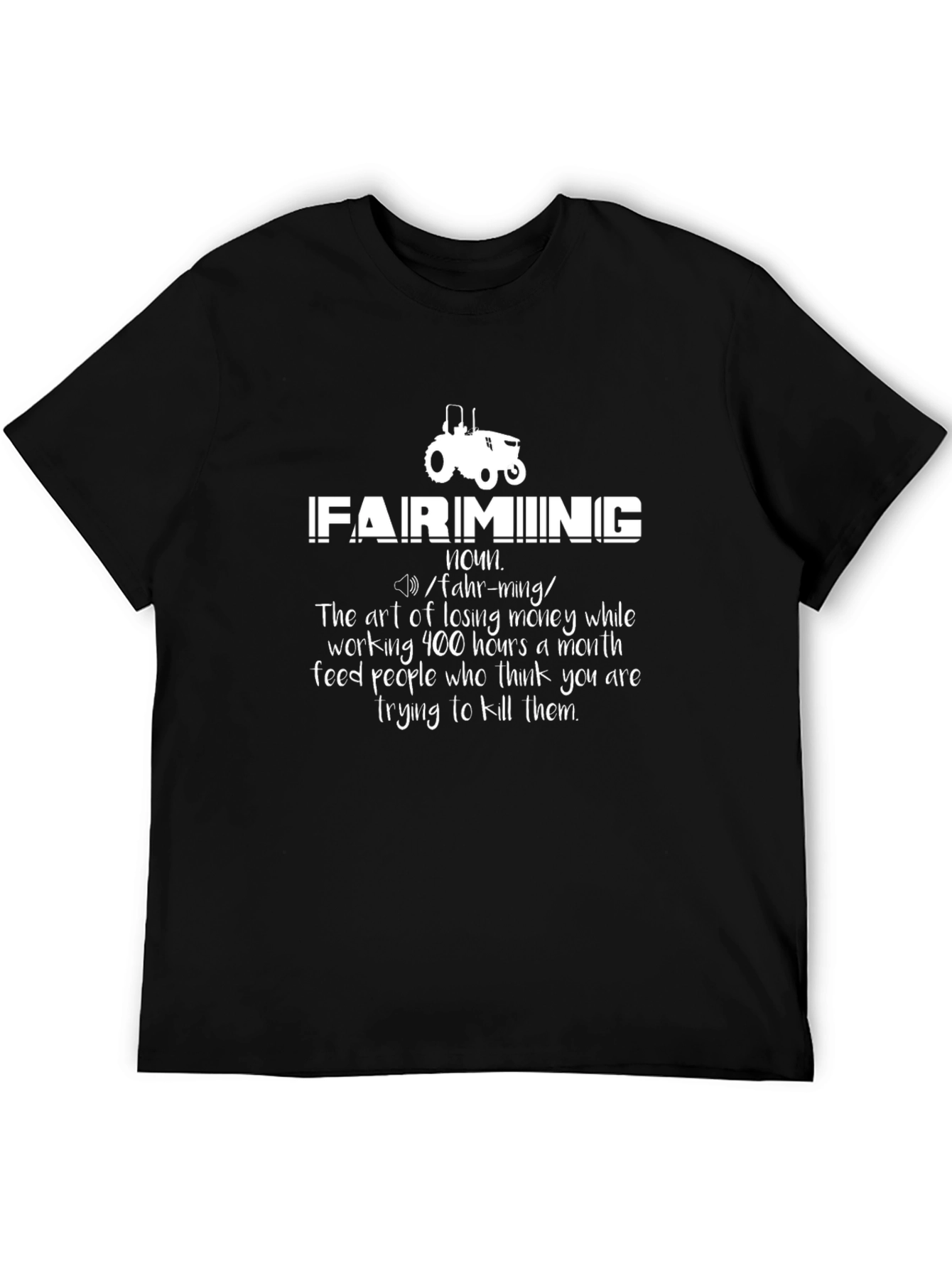 Farming Definition T-Shirt: Funny Farmer Gift