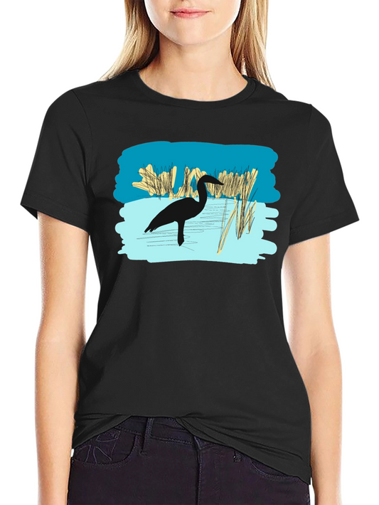 Heron Silhouette Graphic Tee