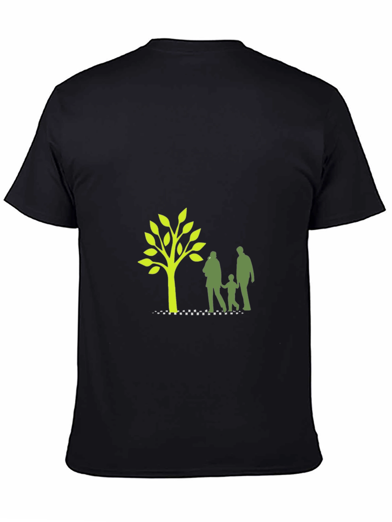 Family Tree Graphic T-Shirt - Black