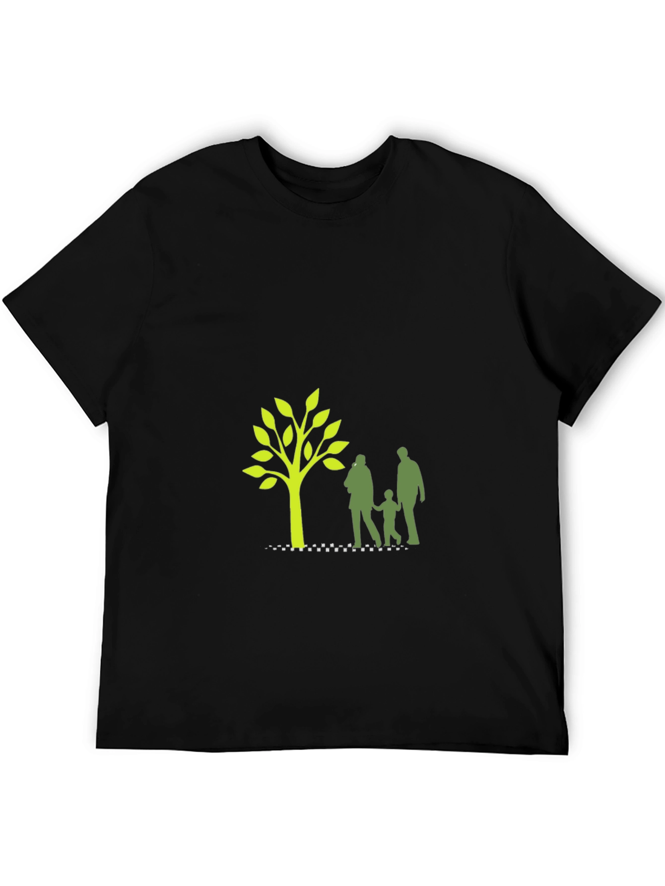 Family Tree Graphic T-Shirt - Black