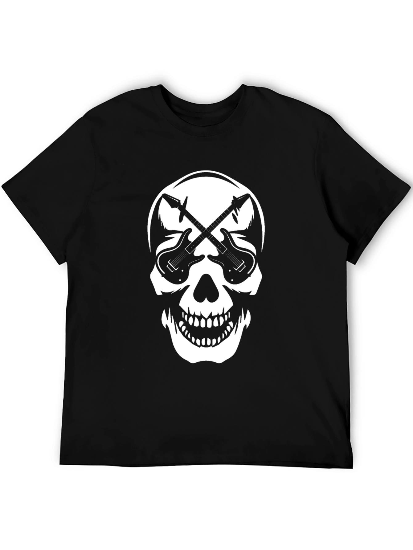 Skull & Guitars Graphic Tee - Rocker Style