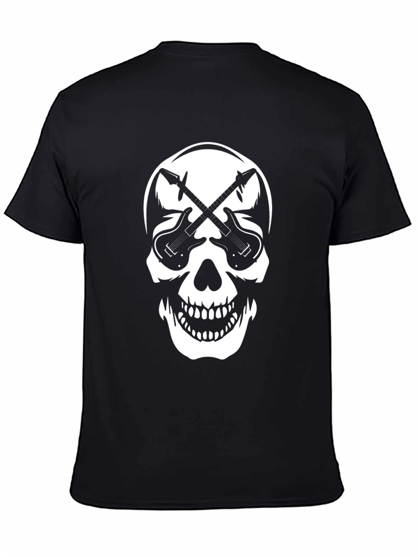 Skull & Guitars Graphic Tee - Rocker Style