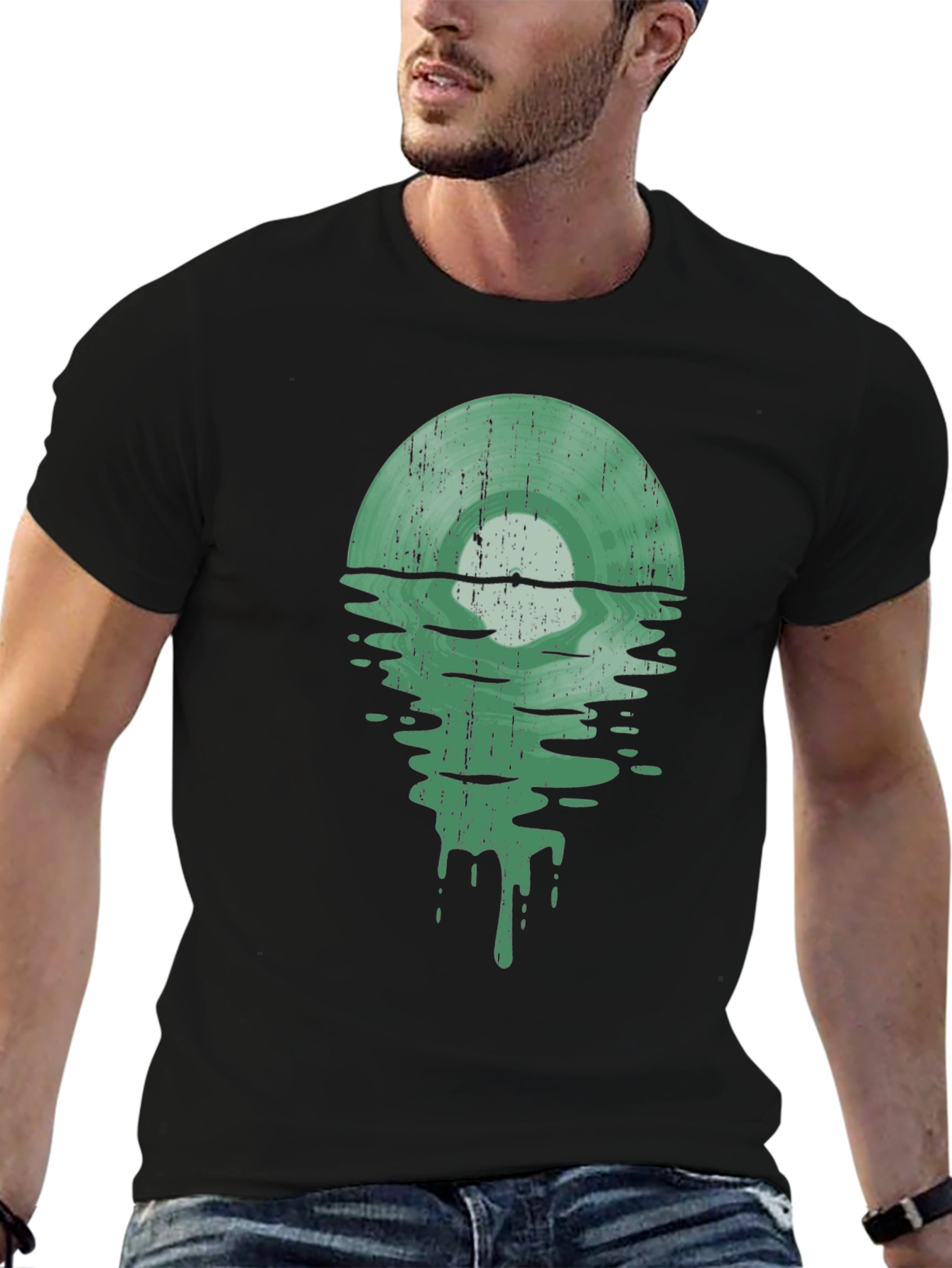 Retro Vinyl Record Graphic Tee