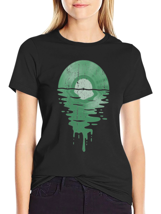 Retro Vinyl Record Graphic Tee