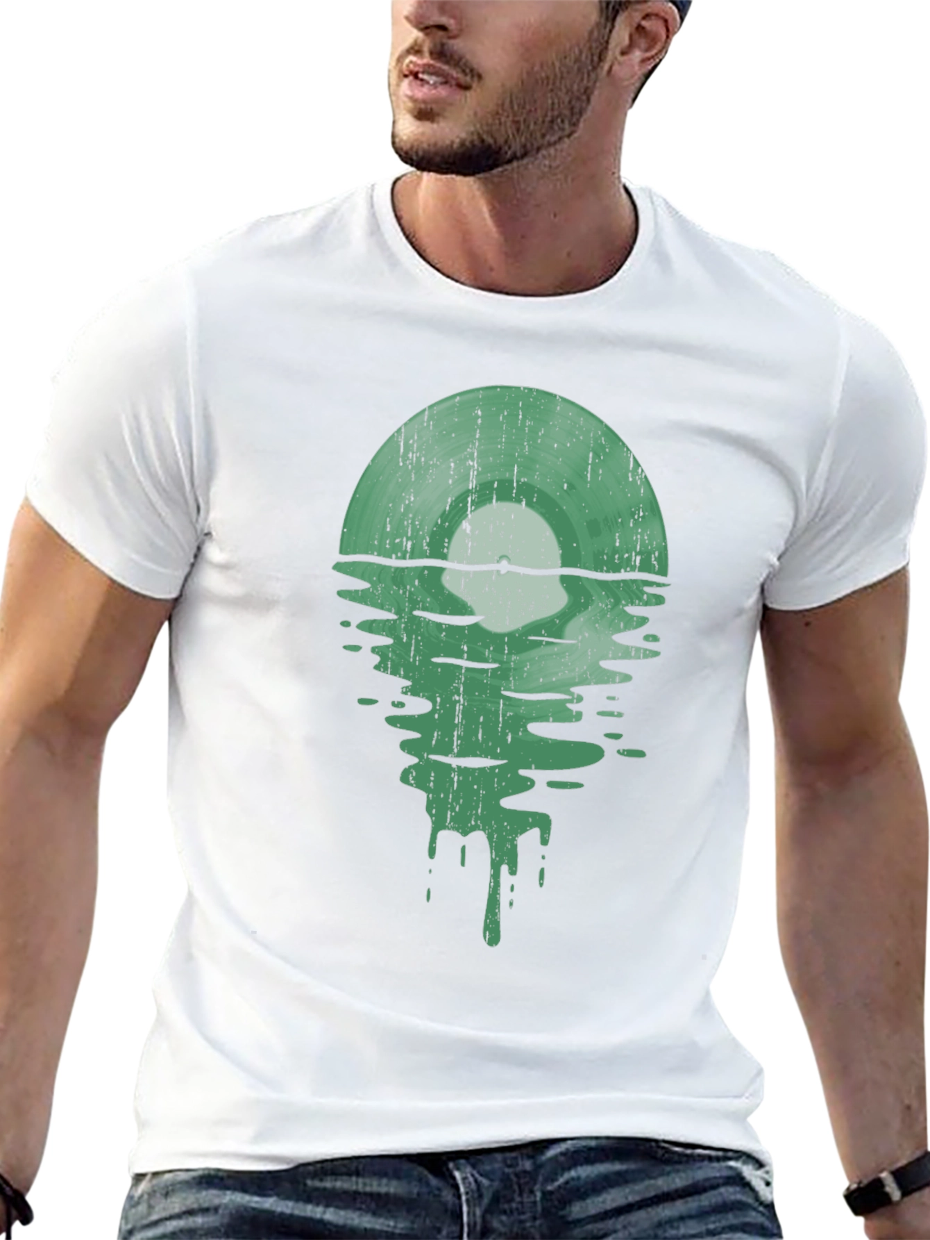 Retro Vinyl Record Graphic Tee