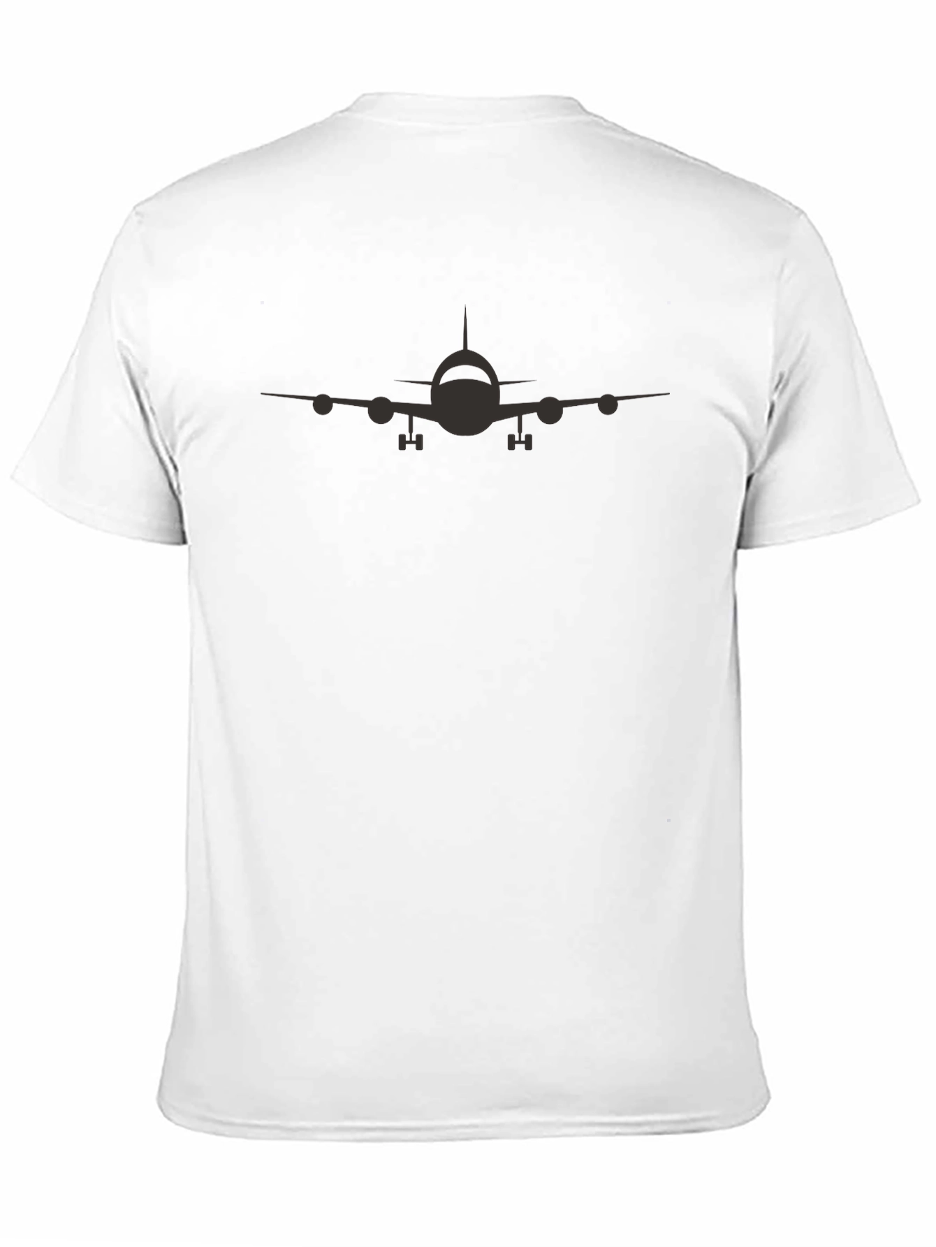 Airplane Graphic Tee - Classic Black Cotton T-Shirt