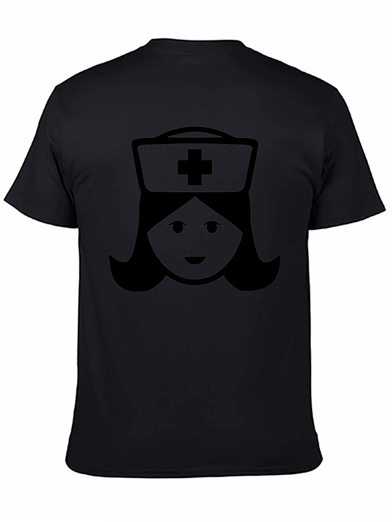 Nurse Graphic Tee - Black Cotton T-Shirt