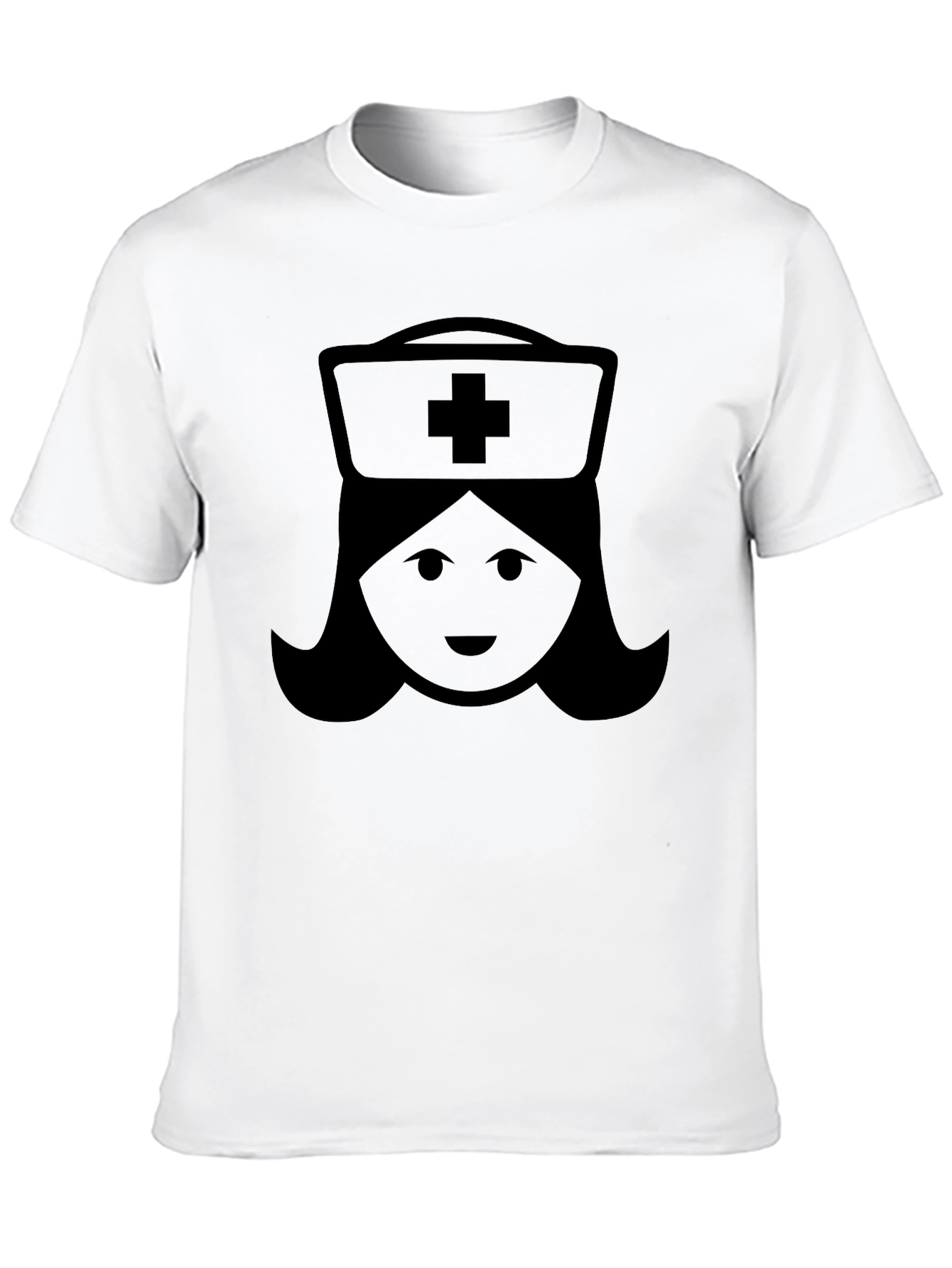 Nurse Graphic Tee - Black Cotton T-Shirt